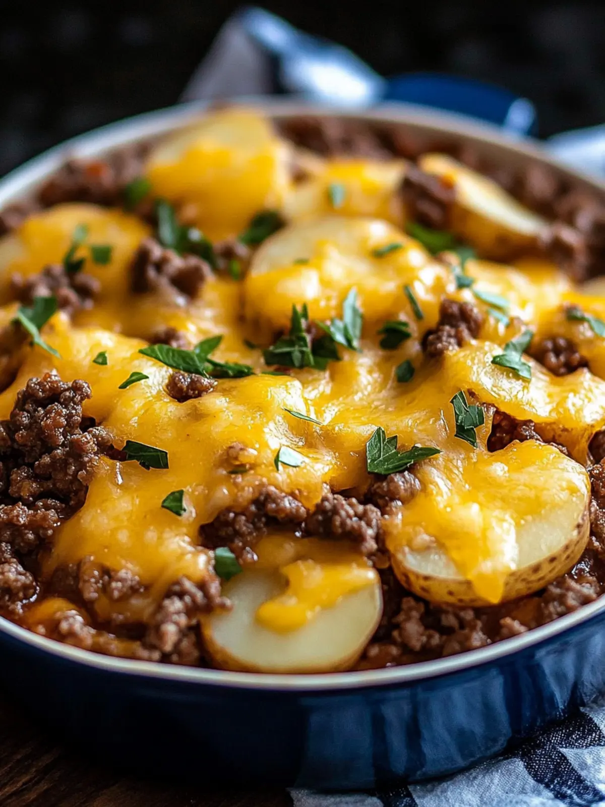 Cheesy Ground Beef and Potatoes: Your Quick Comfort Dinner Delight 2 Cheesy Ground Beef and Potatoes