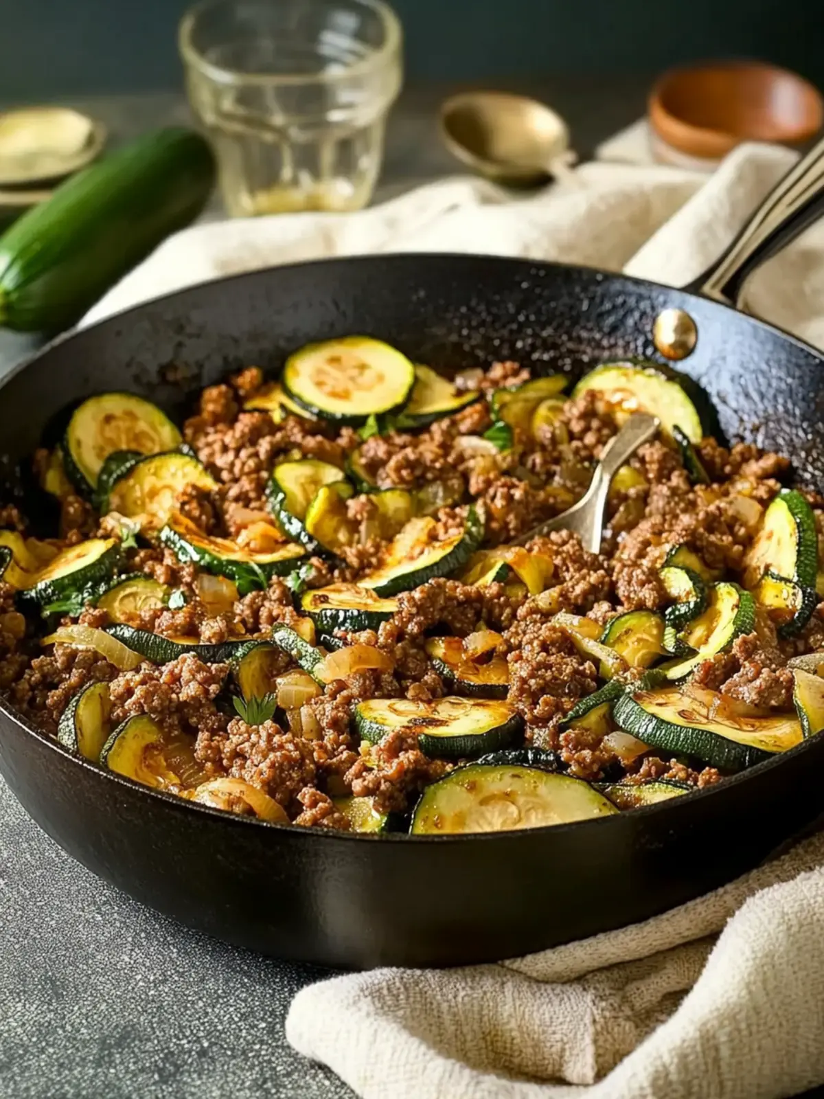 Zucchini and Ground Beef Skillet for a Comforting Dinner Delight 4 Zucchini and Ground Beef Skillet