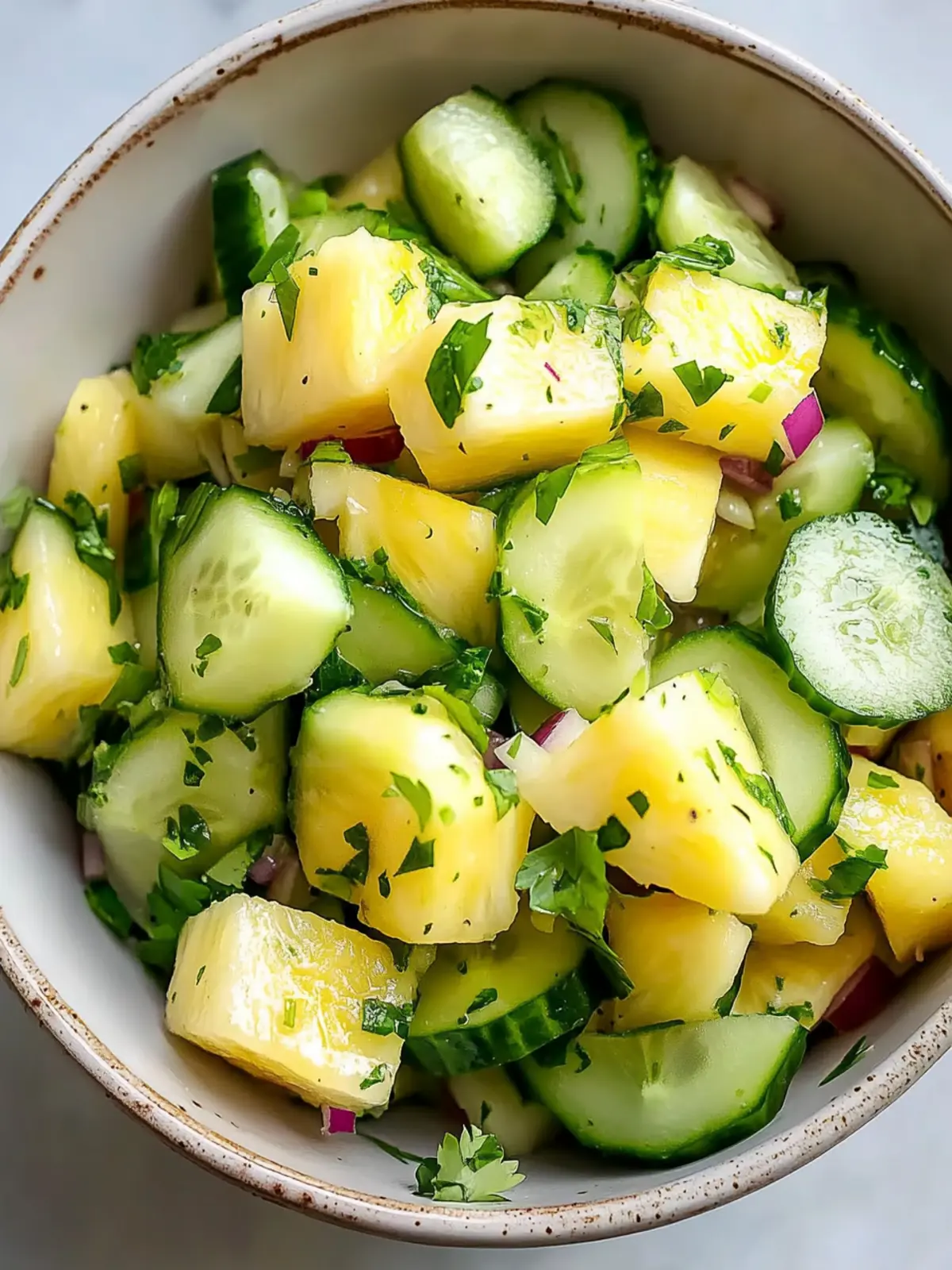Delicious Sweet Pineapple Cucumber Salad for Summer Bliss 2 Sweet Pineapple Cucumber Salad