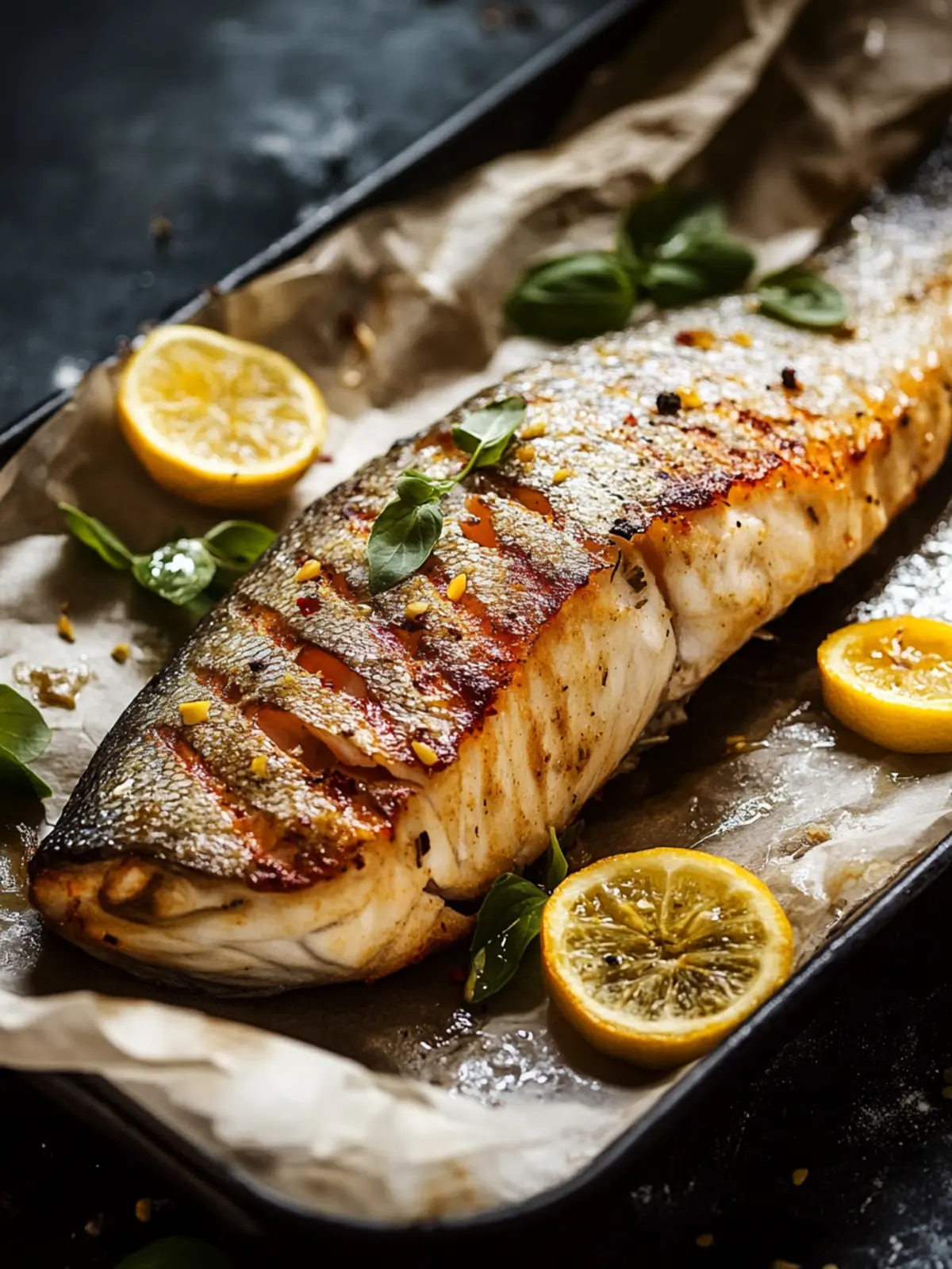Grilled Australian Barramundi with Lemon Thyme Bliss 2 Australian Barramundi (Australian Sea Bass)