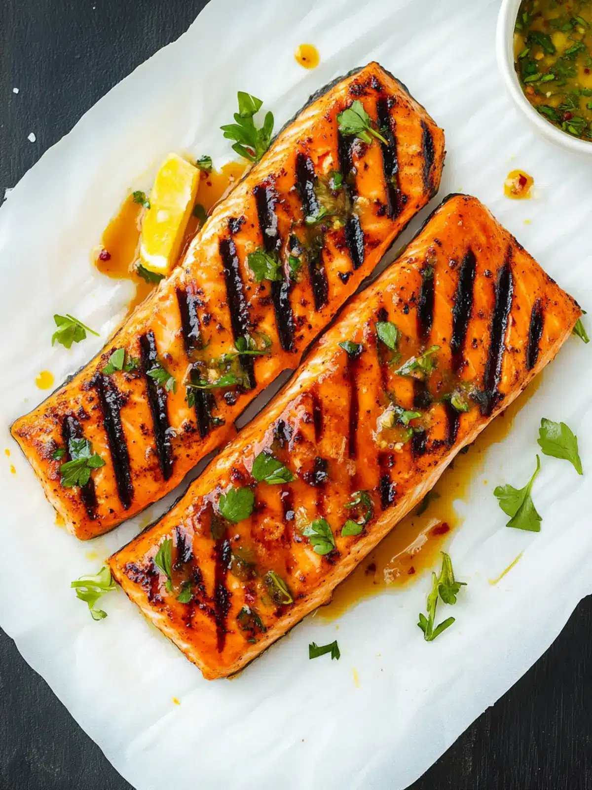 Hot Shot Grilled Salmon with a Spicy Sriracha Kick 3 Hot Shot Grilled Salmon
