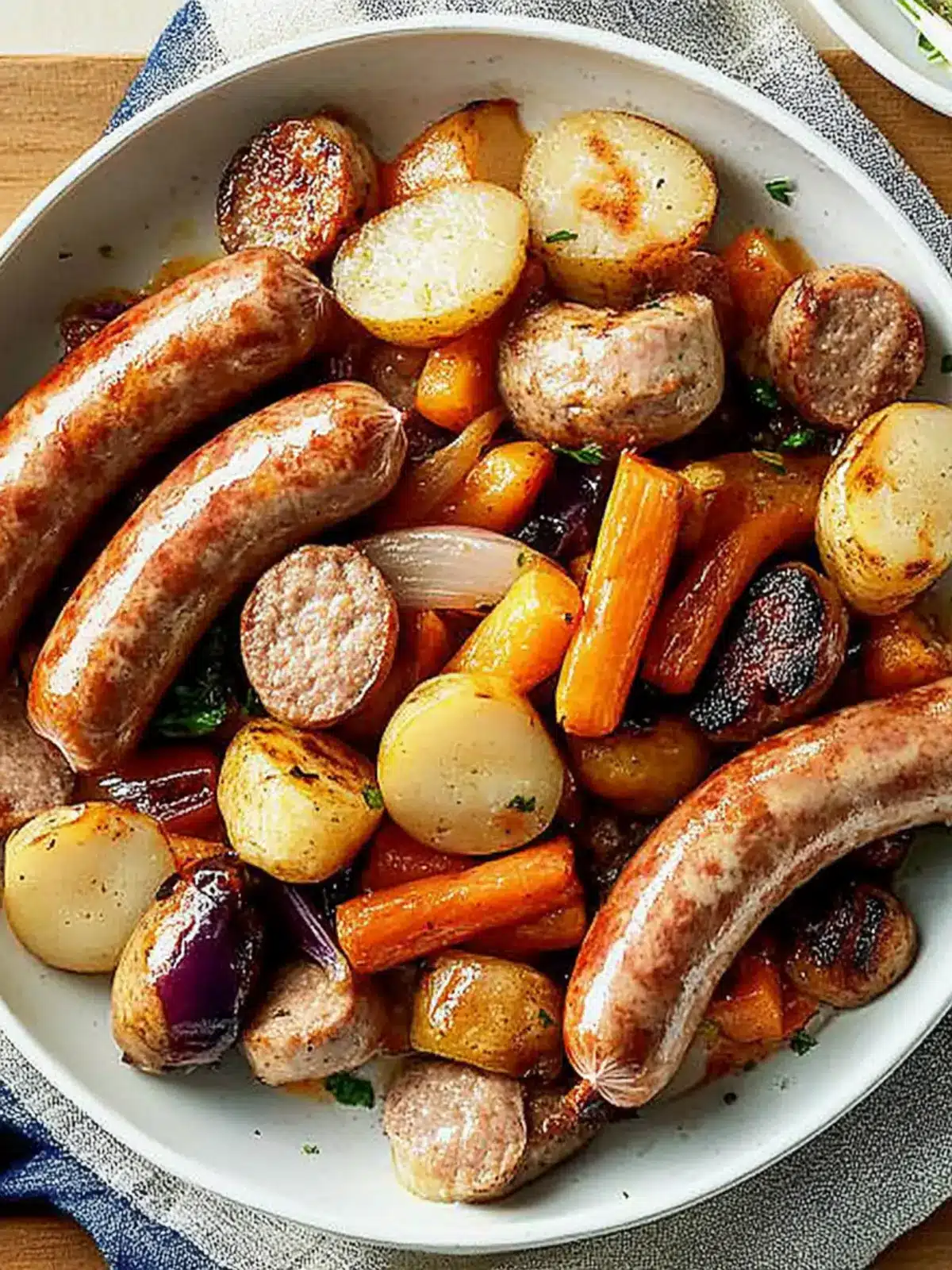 Easy Bratwurst Dinner: One-Pot Foil Pack Wonder 4 Bratwurst Dinner