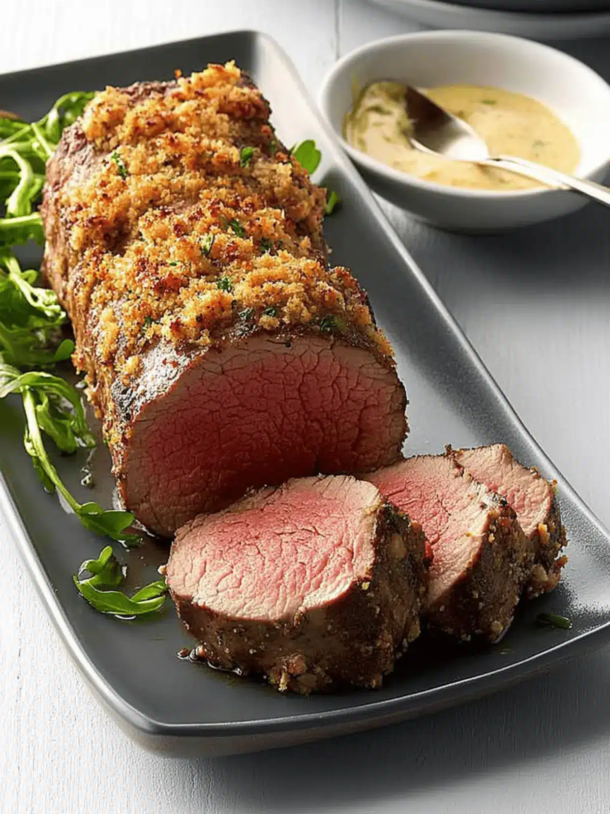 Horseradish-Encrusted Beef Tenderloin: A Showstopper Dinner 3 Horseradish-Encrusted Beef Tenderloin