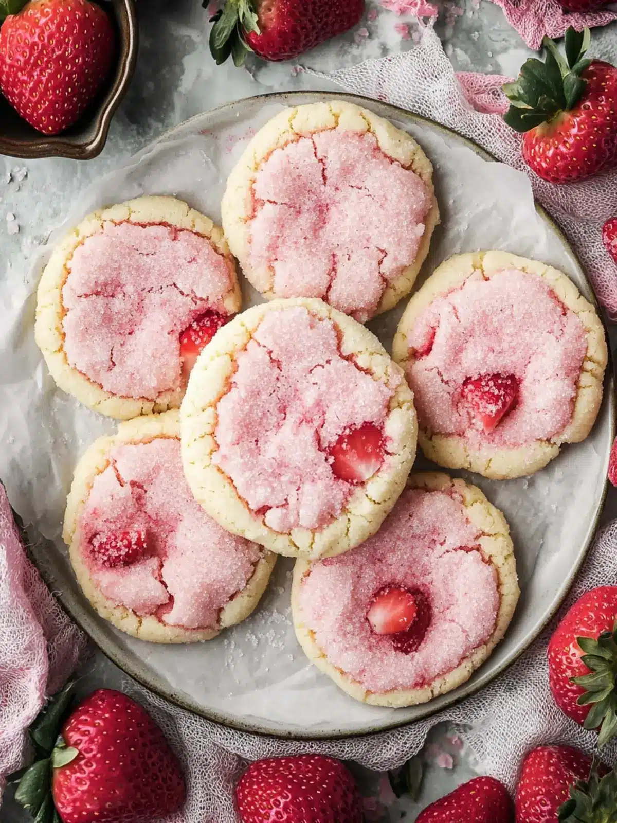 Delicious Strawberry Sugar Cookies for Sweet Moments at Home 2 Strawberry Sugar Cookies