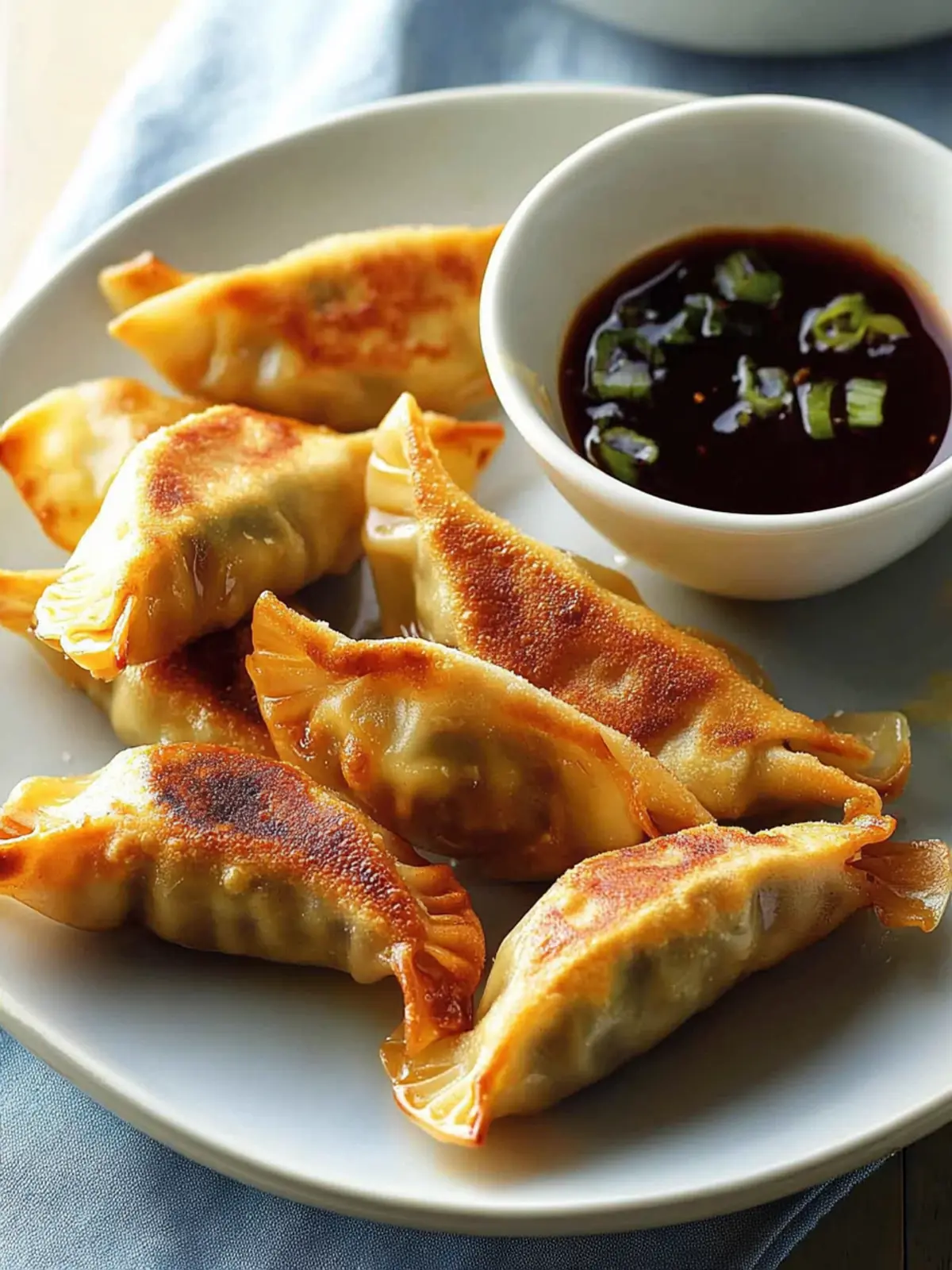 Baked Pot Stickers with Dipping Sauce for Guilt-Free Comfort 3 Baked Pot Stickers with Dipping Sauce