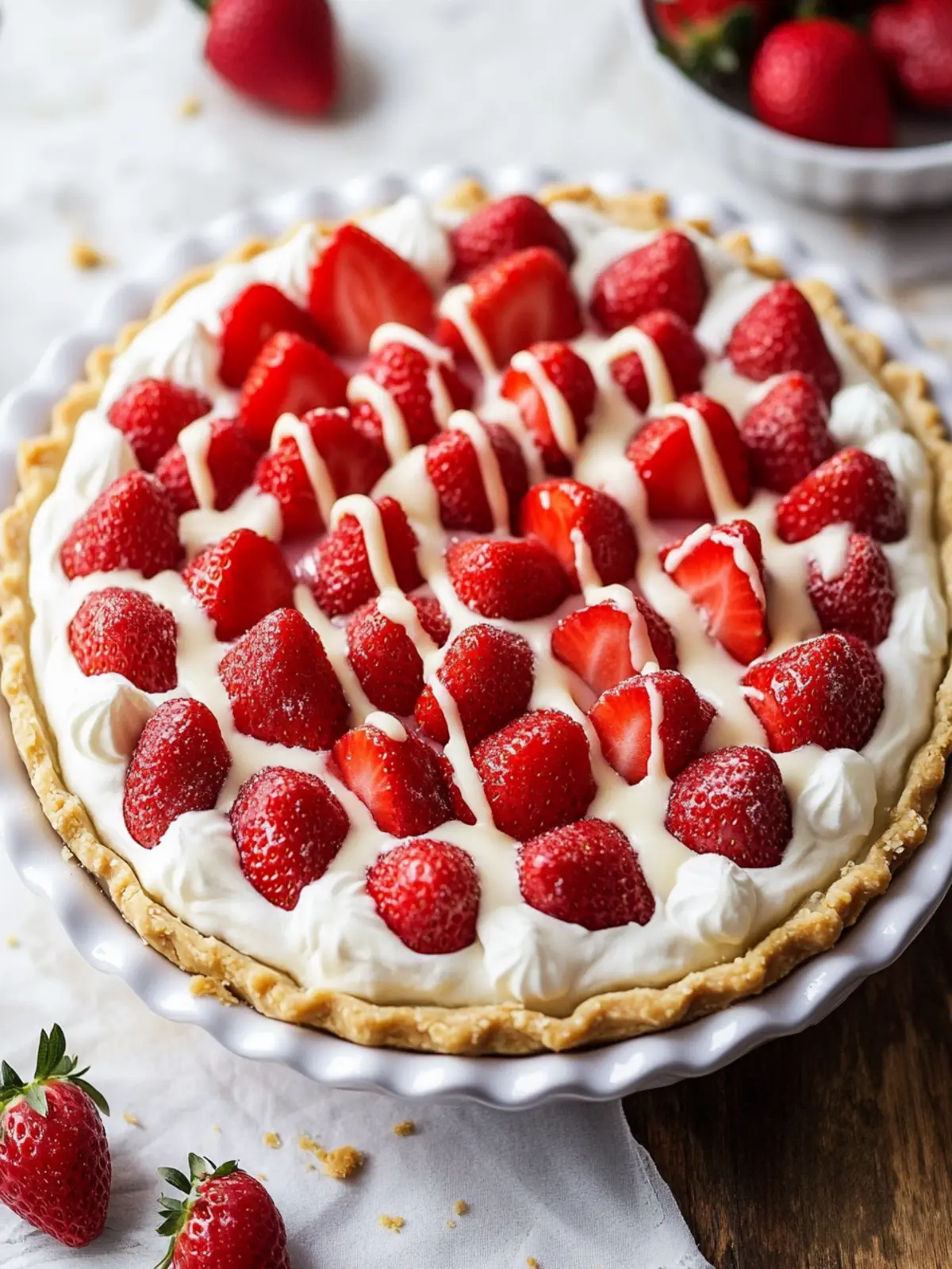 Irresistible No-Bake Strawberry White Chocolate Pie Recipe 4 Strawberry White Chocolate Pie