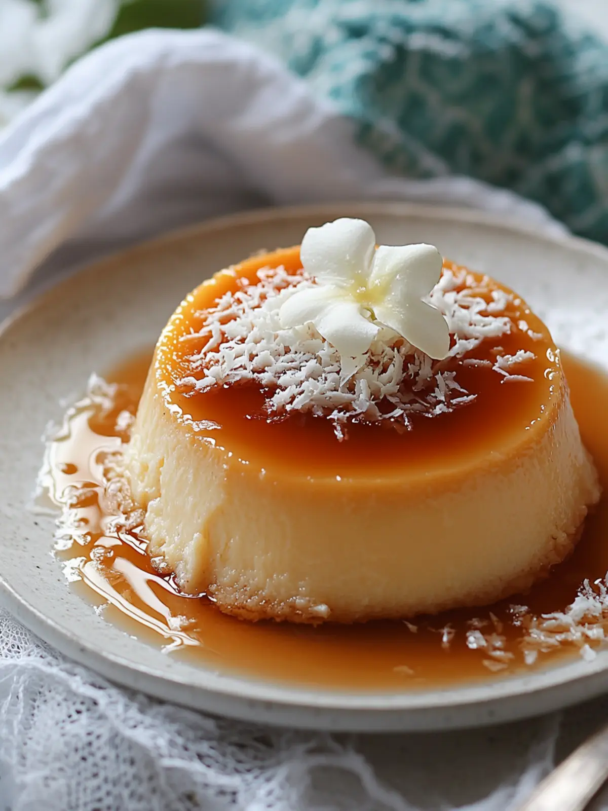 Creamy Flan de Coco: A Tropical Dessert Delight 2 Flan de Coco