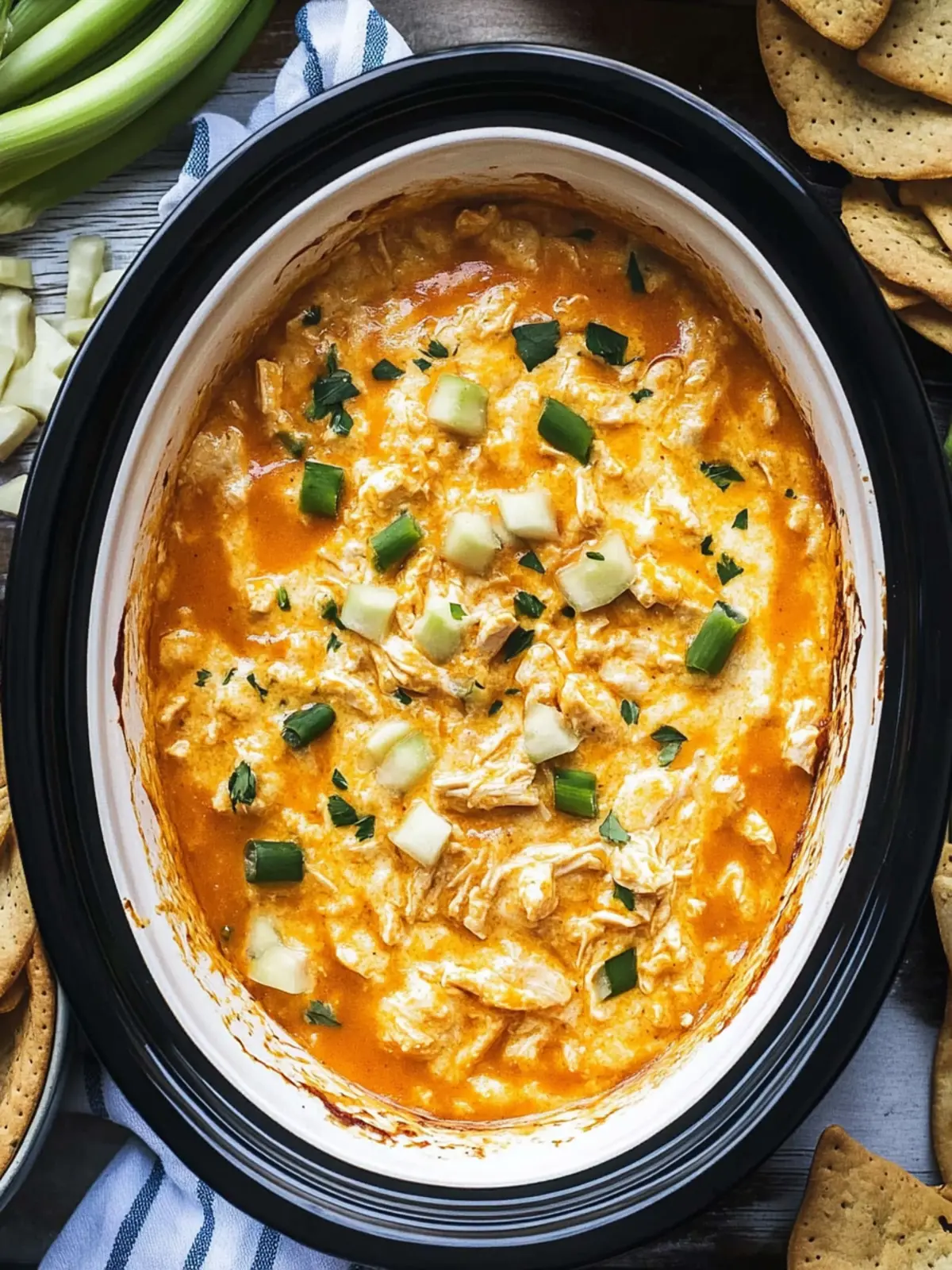 Ultimate Crockpot Buffalo Chicken Dip Your Party Must-Have 2 Crockpot Buffalo Chicken Dip