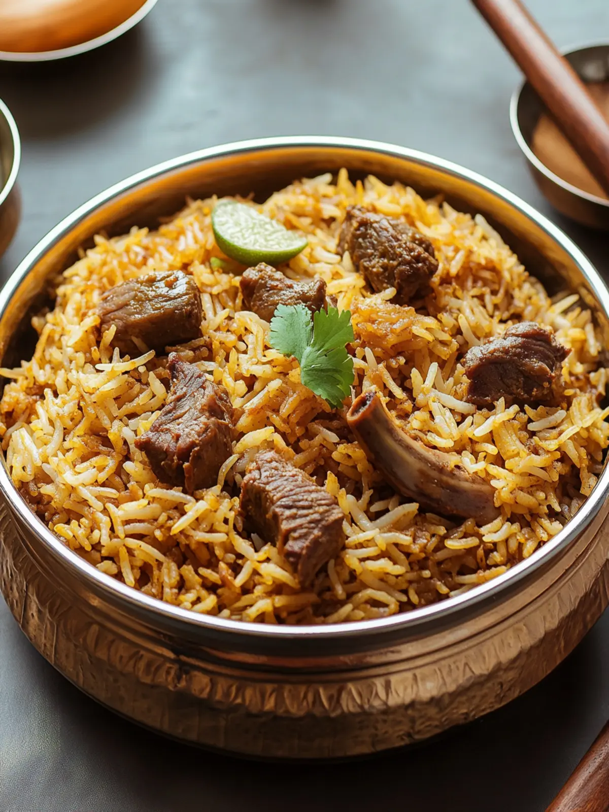 Indian Mutton Biryani: Unleash Bold Flavors at Home 4 Indian Mutton Biryani (Spiced Rice with Goat Meat)