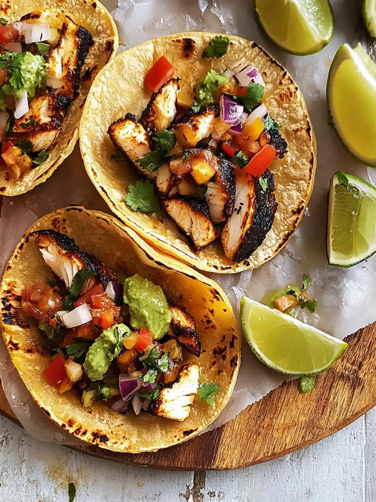 Zesty Mahi Mahi Tacos with Pineapple-Jalapeño Salsa Delight 2 Mahi Mahi Tacos