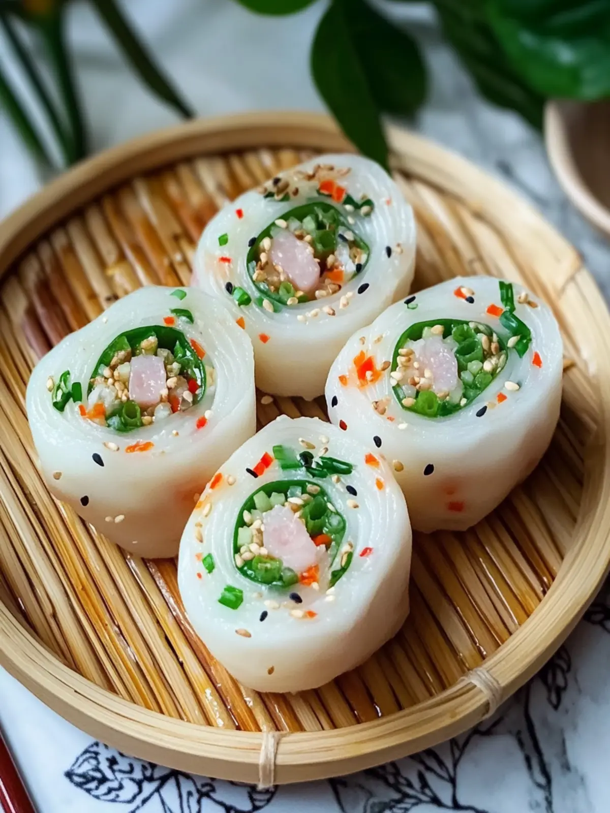 Irresistibly Soft Chinese Flower Rolls with Scallions and Ham Awaits 2 Irresistibly Soft Chinese Flower Rolls with Scallions and Ham