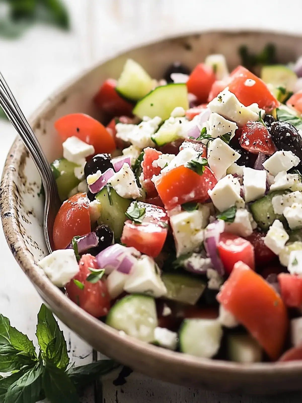 Chopped Greek Salad: Refreshing Flavor in Every Bite 3 Chopped Greek Salad