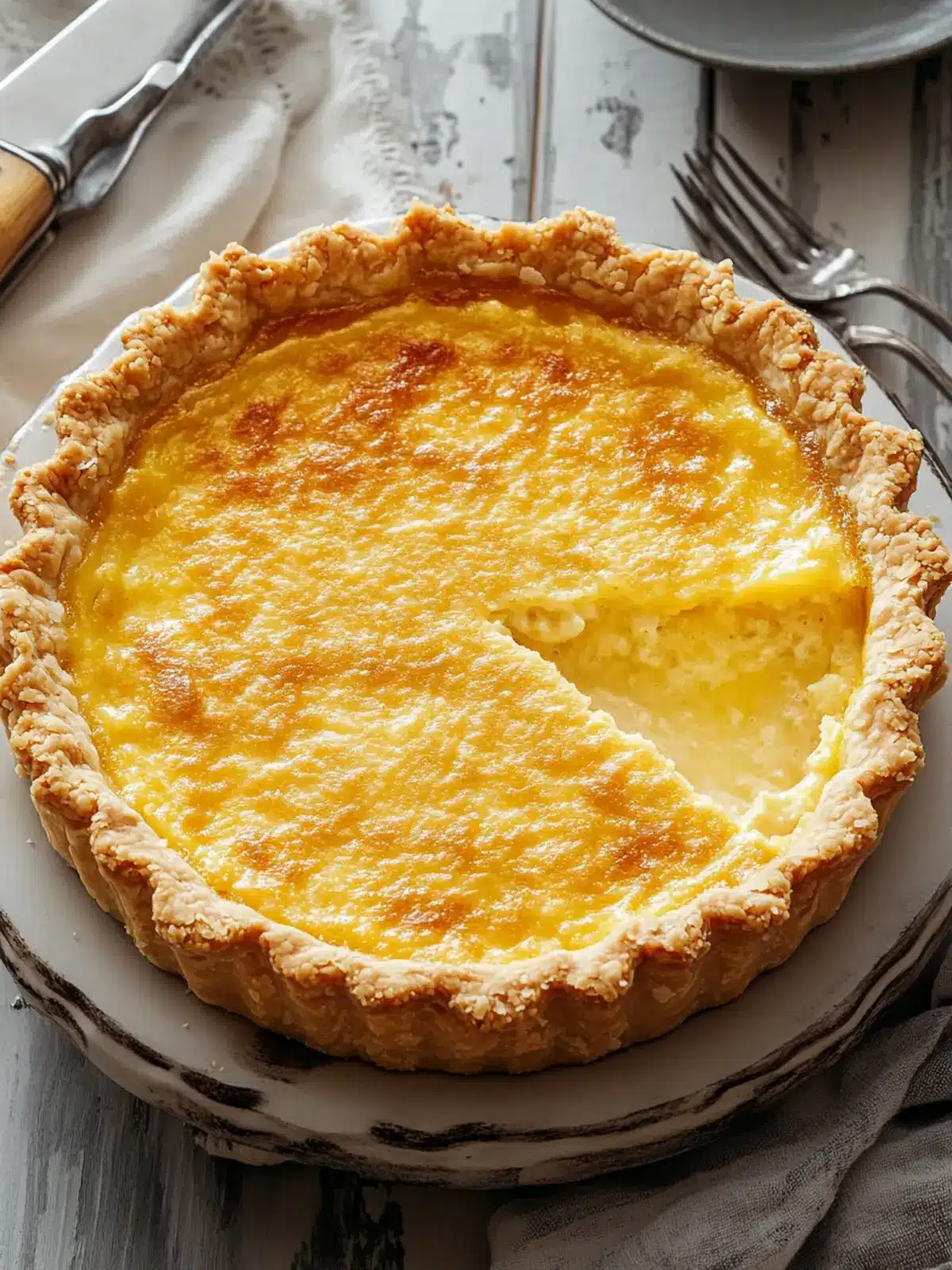 Perfectly Sweet Chess Pie: Easy Custard Pie with Cornmeal Magic 2 Chess Pie (Custard Pie with Cornmeal)