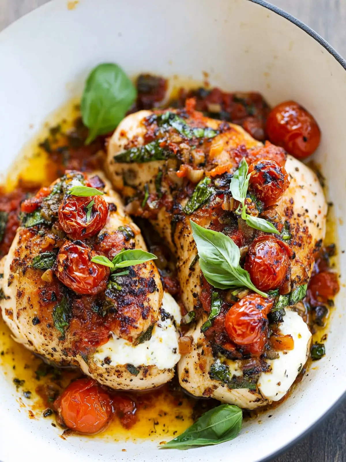 Mozzarella-Stuffed Chicken Pomodoro: Dive Into Flavor Adventure 4 Mozzarella-Stuffed Chicken Pomodoro