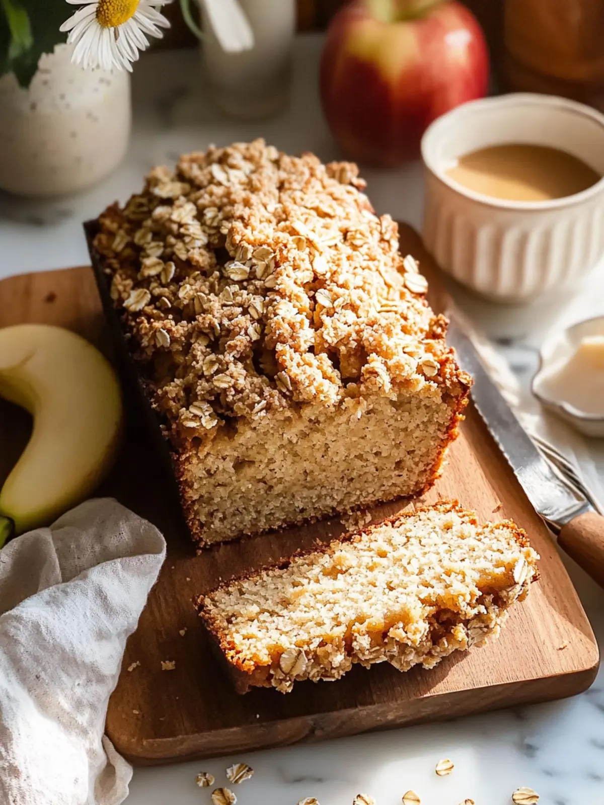Delicious Apple Banana Bread with Oat Crumble Topping to Wow You 2 Apple Banana Bread with Oat Crumble Topping