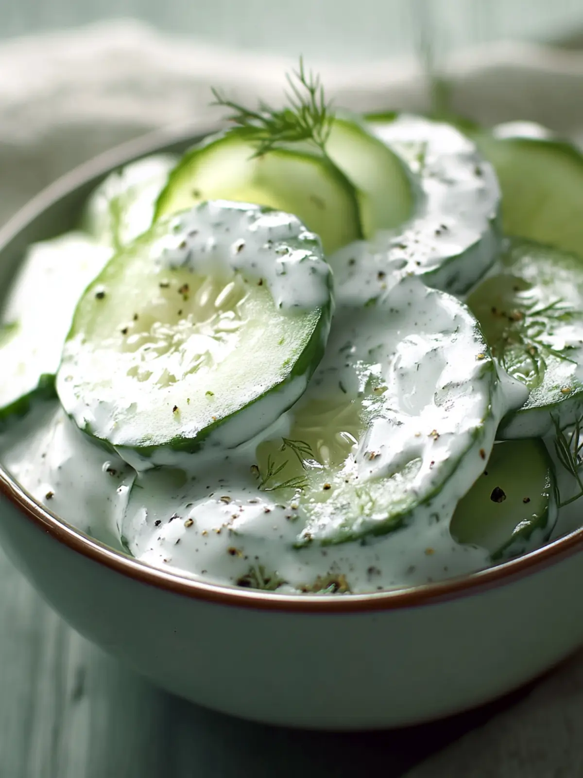 Cool & Creamy Cucumber Delight: Your Perfect Summer Side 3 Cool & Creamy Cucumber Delight