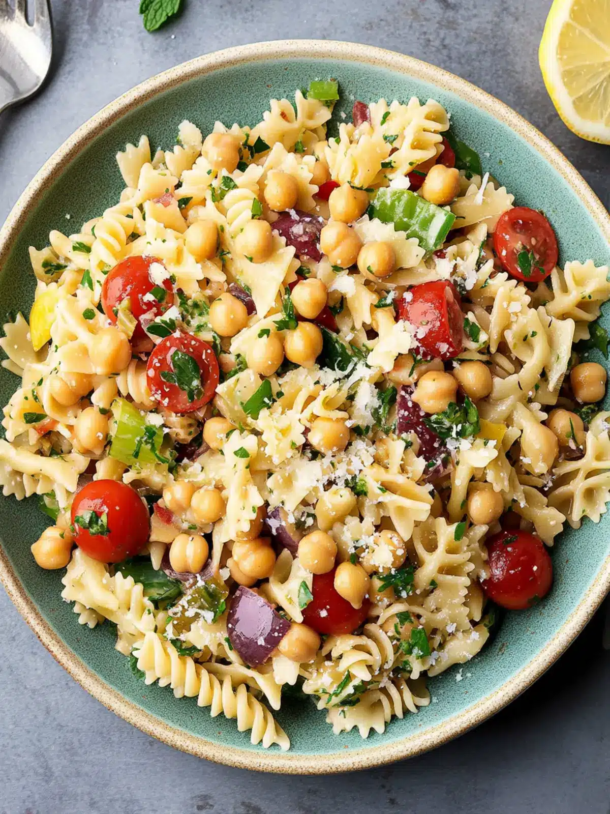 Chickpea Pasta Salad: Refreshing Flavors for Quick Meals 2 Chickpea Pasta Salad