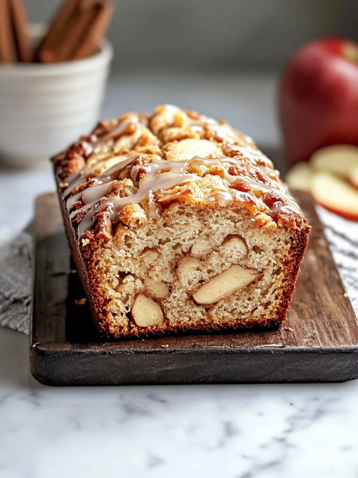 Delicious Cinnamon Apple Bread with Irresistible Glaze Recipe 2 Delicious Cinnamon Apple Bread with Irresistible Glaze