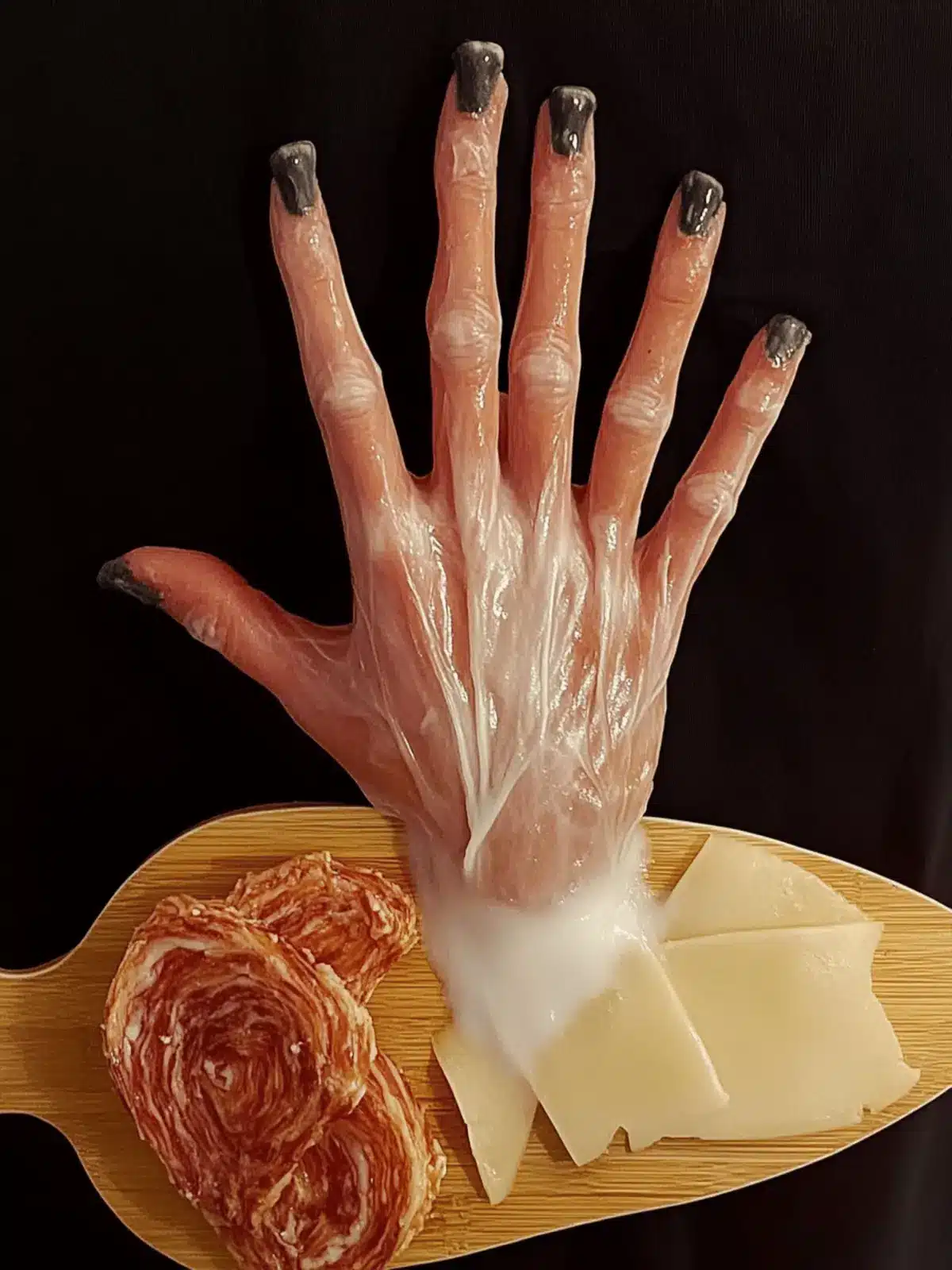 Scare Up Fun with This Creepy Halloween Hand Appetizer 4 Creepy Halloween Hand Appetizer