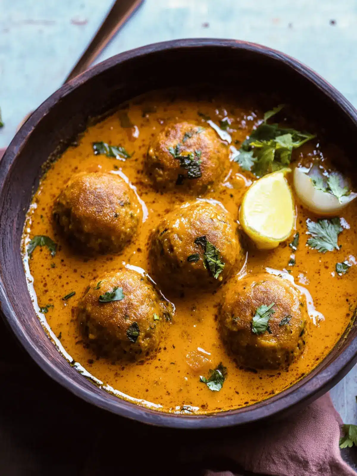 Creamy Indian Malai Kofta: Indulgent Vegetable Dumplings Delight 4 Indian Malai Kofta (Creamy Curry with Vegetable Dumplings)