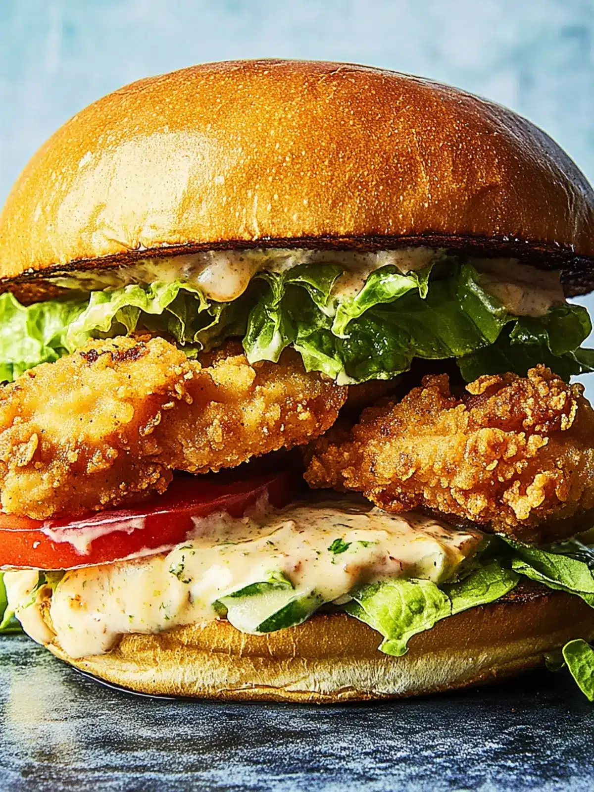 Crispy Fried Chicken Caesar Sandwich You ll Crave Daily 3 Fried Chicken Caesar Sandwich