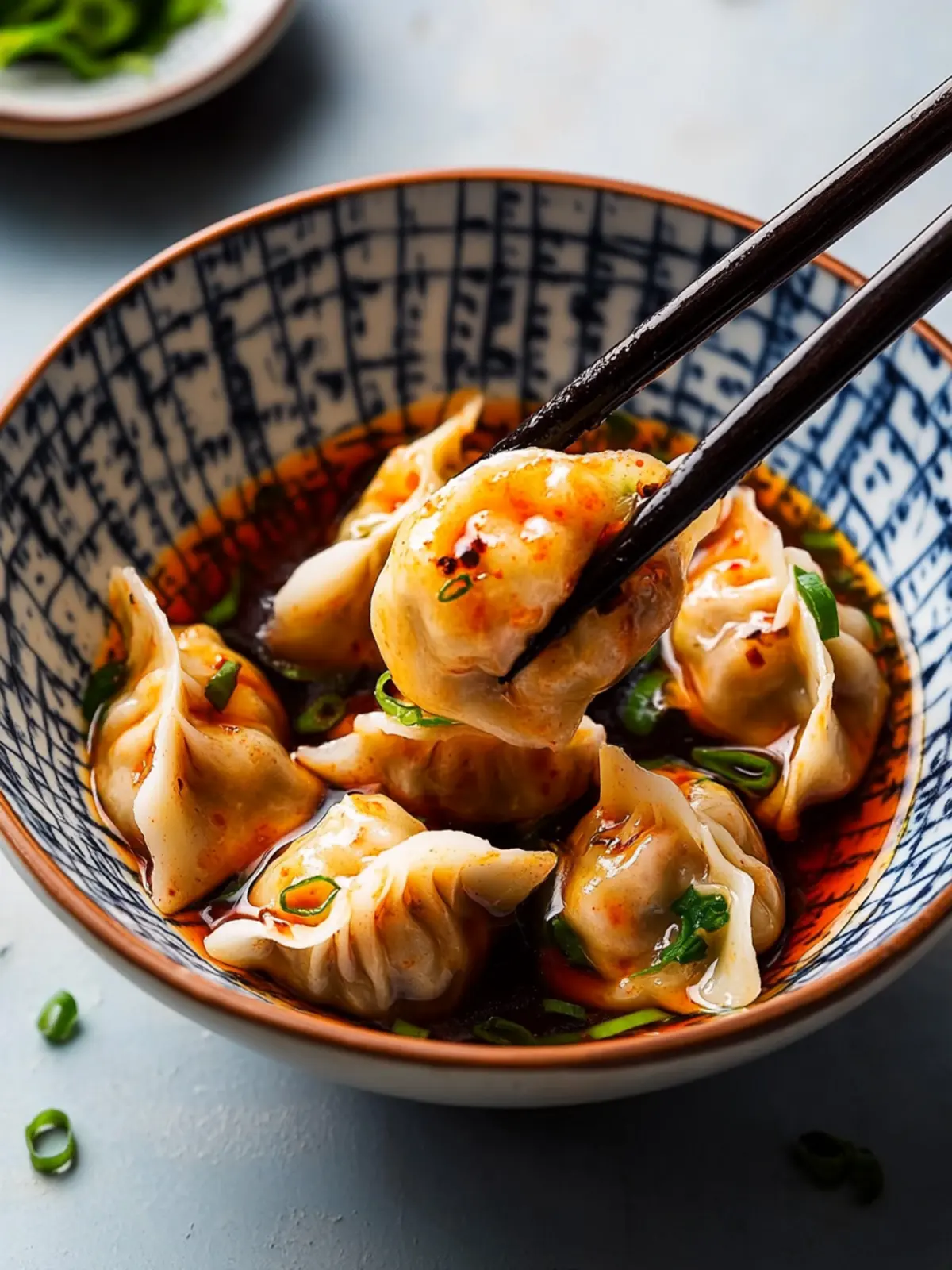 Savory Prawn Dumplings in Red Oil You Can't Resist 2 Prawn Dumplings in Red Oil