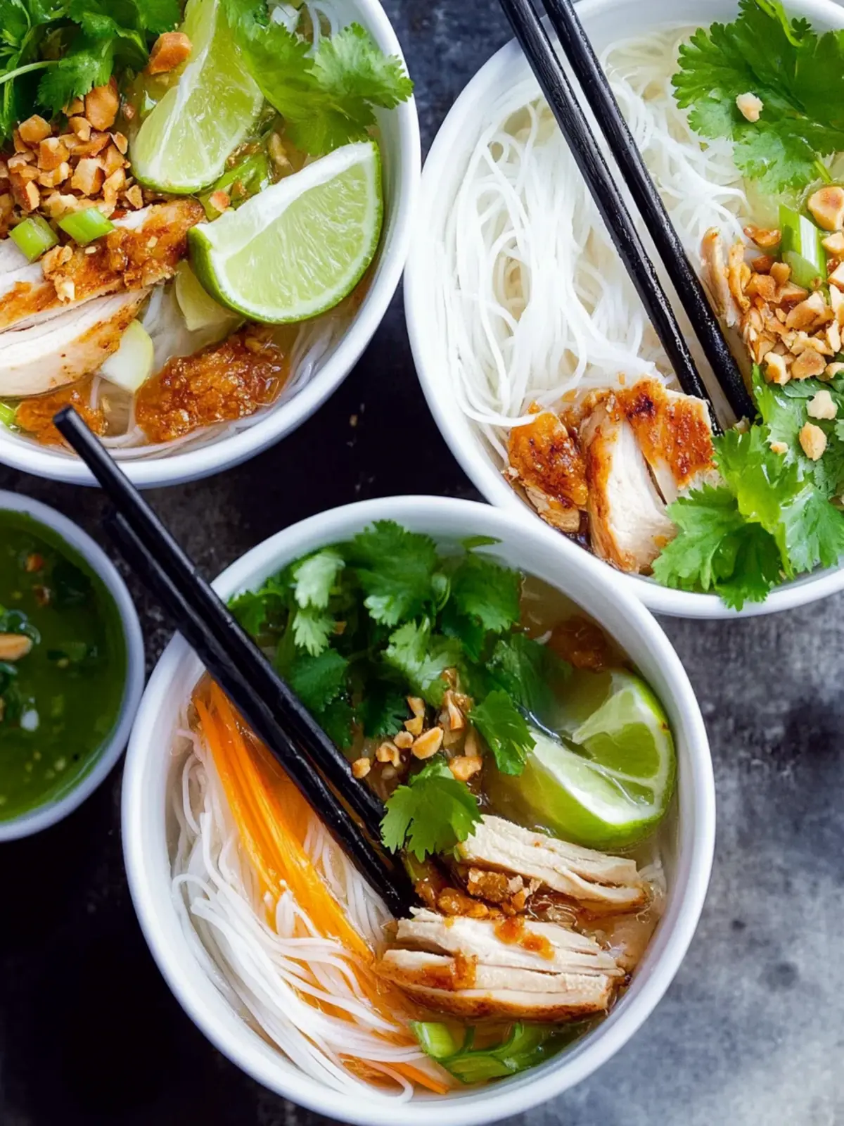 Delicious Vietnamese-Style Noodle Bowls with Chicken at Home 4 Vietnamese-Style Noodle Bowls with Chicken