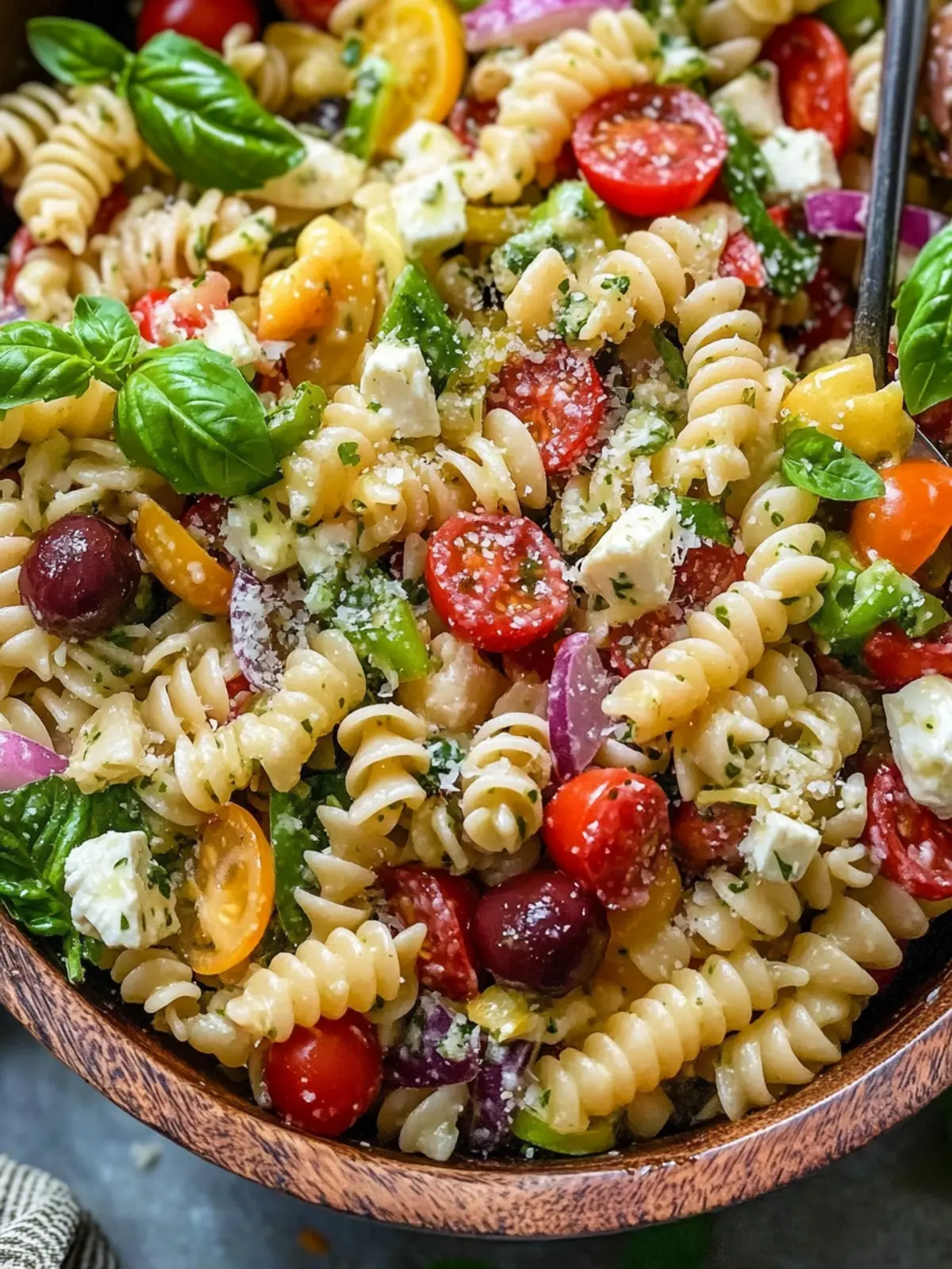 Italian Pasta Salad: Chickpea Delight for Easy Summer Meals 2 Italian Pasta Salad