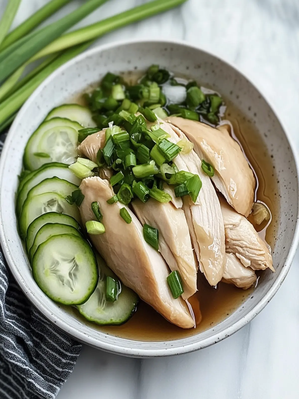 Savory Poached Chinese Chicken with Ginger Scallion Sauce Delight 4 Savory Poached Chinese Chicken with Ginger Scallion Sauce