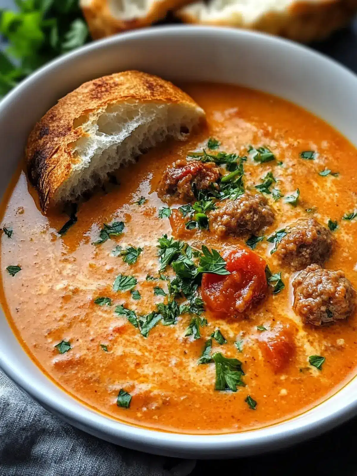 Delicious Beef Sausage Tomato Cream Cheese Soup You'll Love 2 Delicious Beef Sausage Tomato Cream Cheese Soup