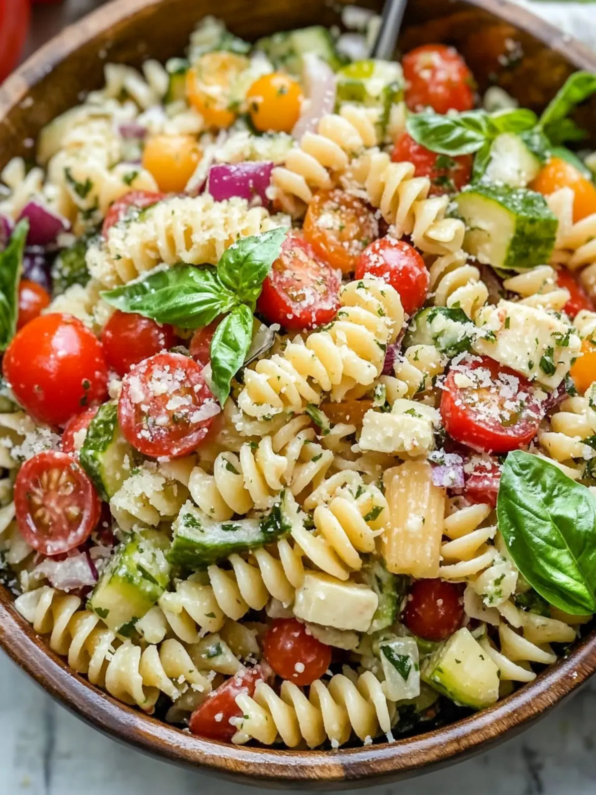 Italian Pasta Salad: Chickpea Delight for Easy Summer Meals 3 Italian Pasta Salad
