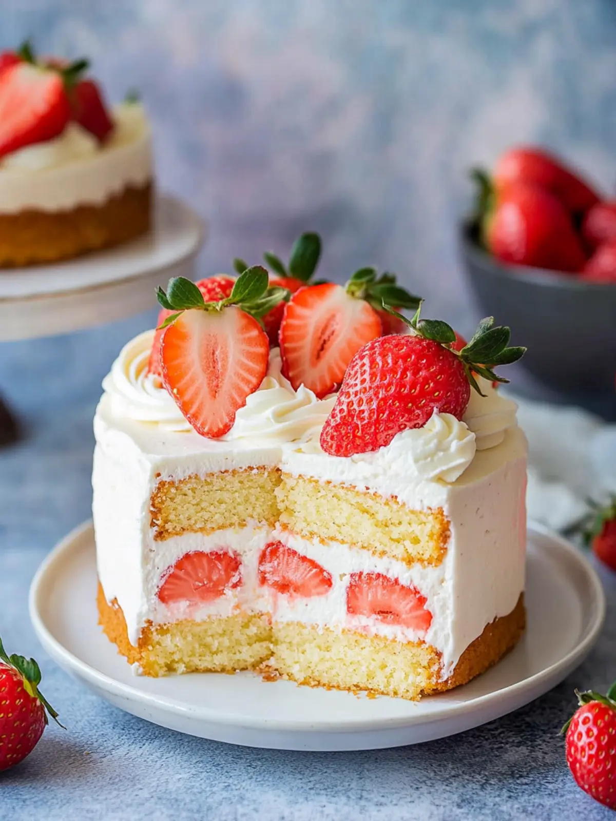 Irresistible Strawberry Cream Cake Perfect for Summer Bliss 4 Strawberry cream cake