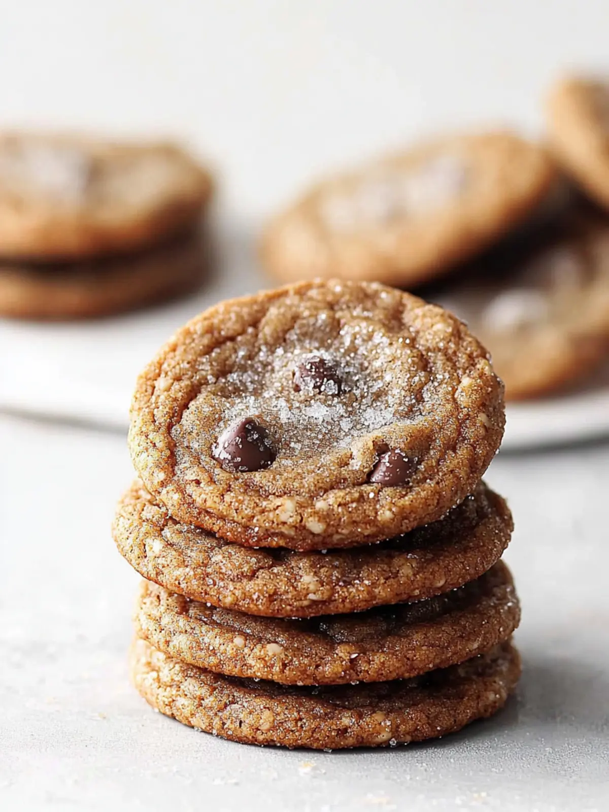Gingerbread Chocolate Chip Cookies with a Chewy Twist 4 Crystallized Gingerbread Chocolate Chip Cookies