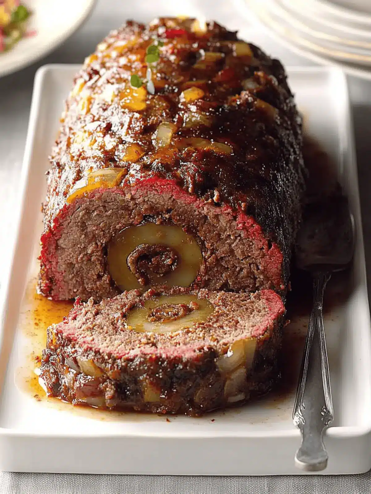 Festive Meat Loaf Pinwheel: A Delicious Twist for Any Gathering 2 Festive Meat Loaf Pinwheel