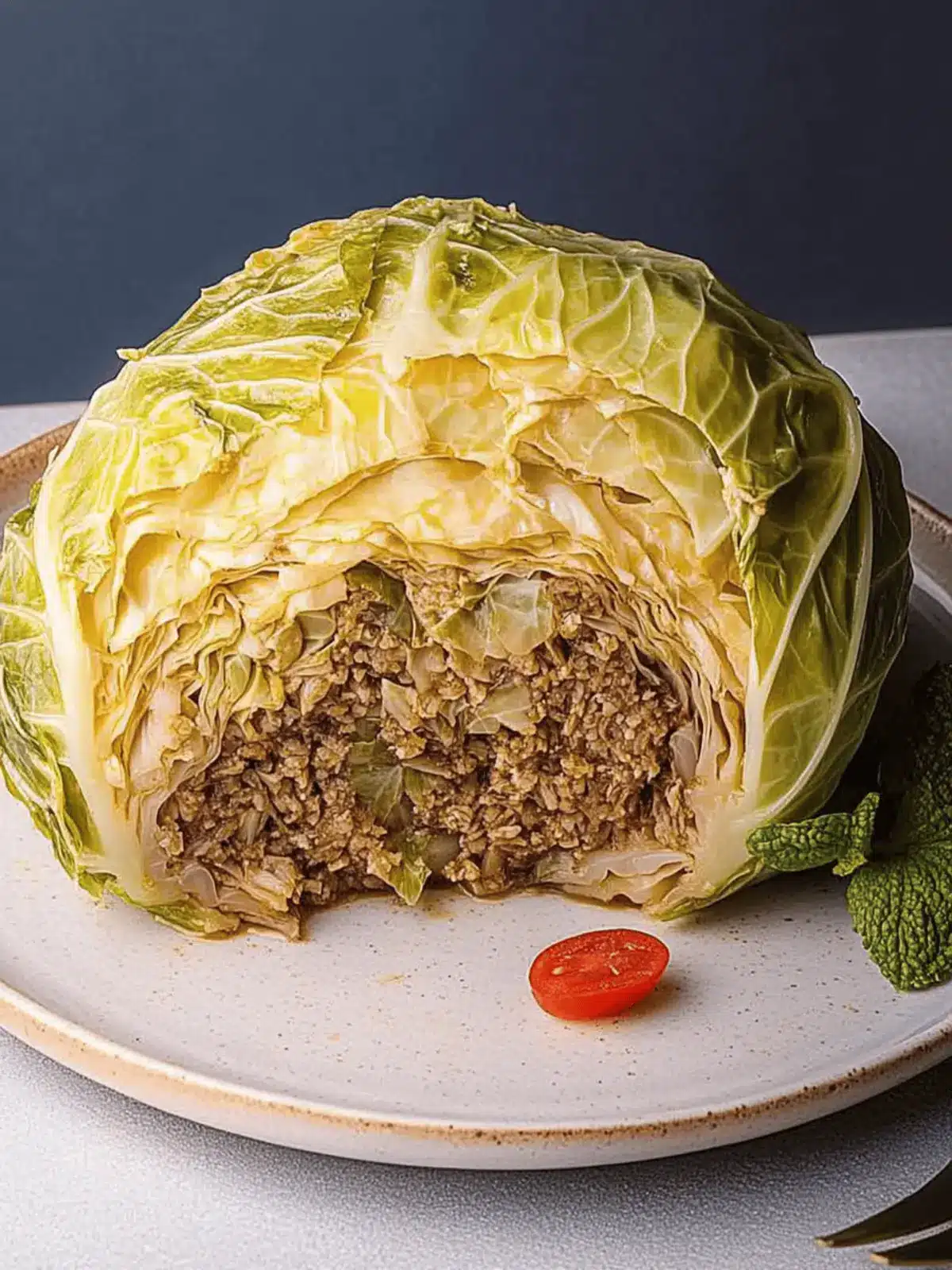 Savory Stuffed Whole Cabbage: A Family Comfort Dish 4 Stuffed Whole Cabbage