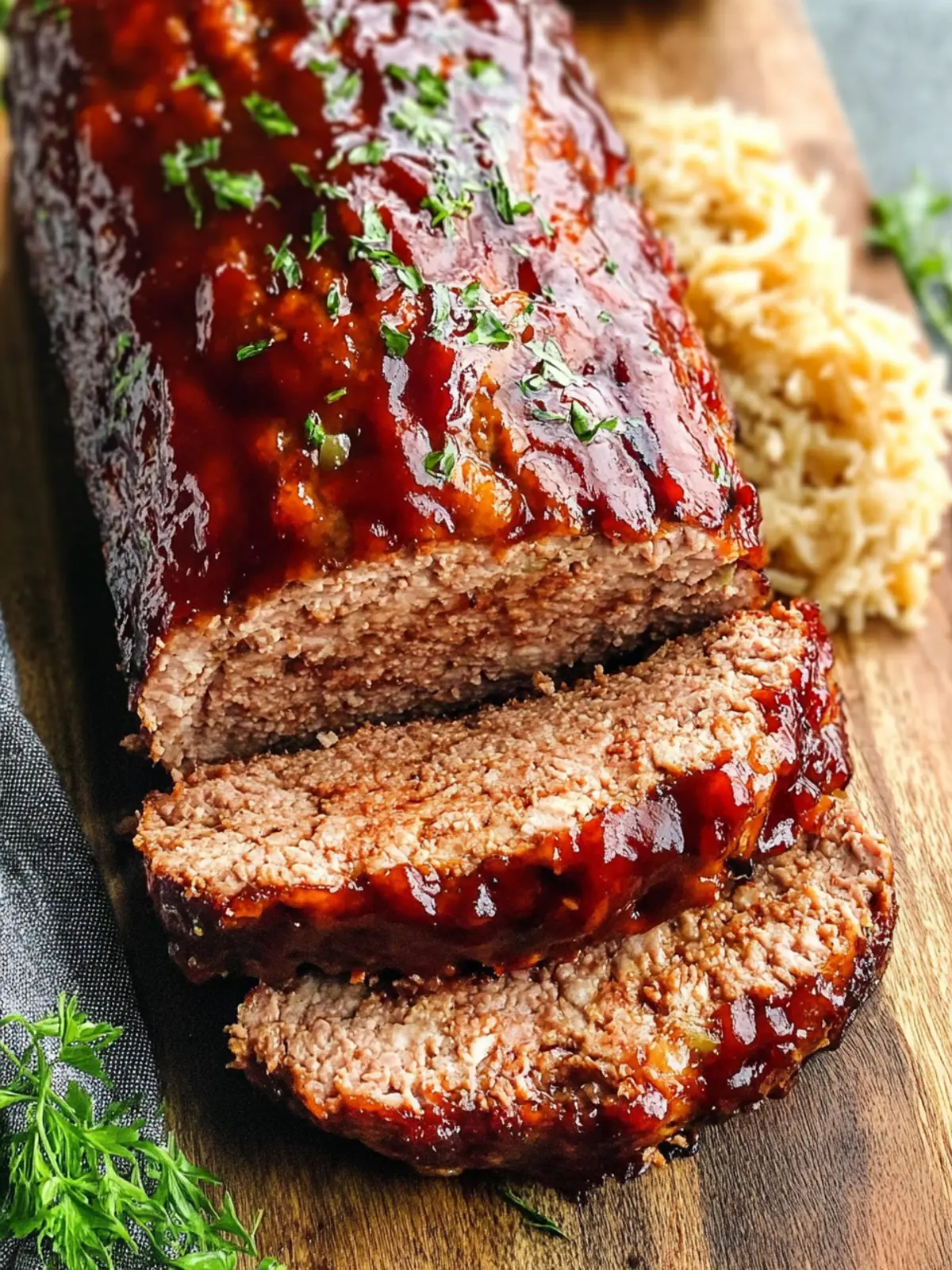 Savory BBQ Meatloaf with Zucchini and Crispy Bacon Bliss 2 BBQ Meatloaf