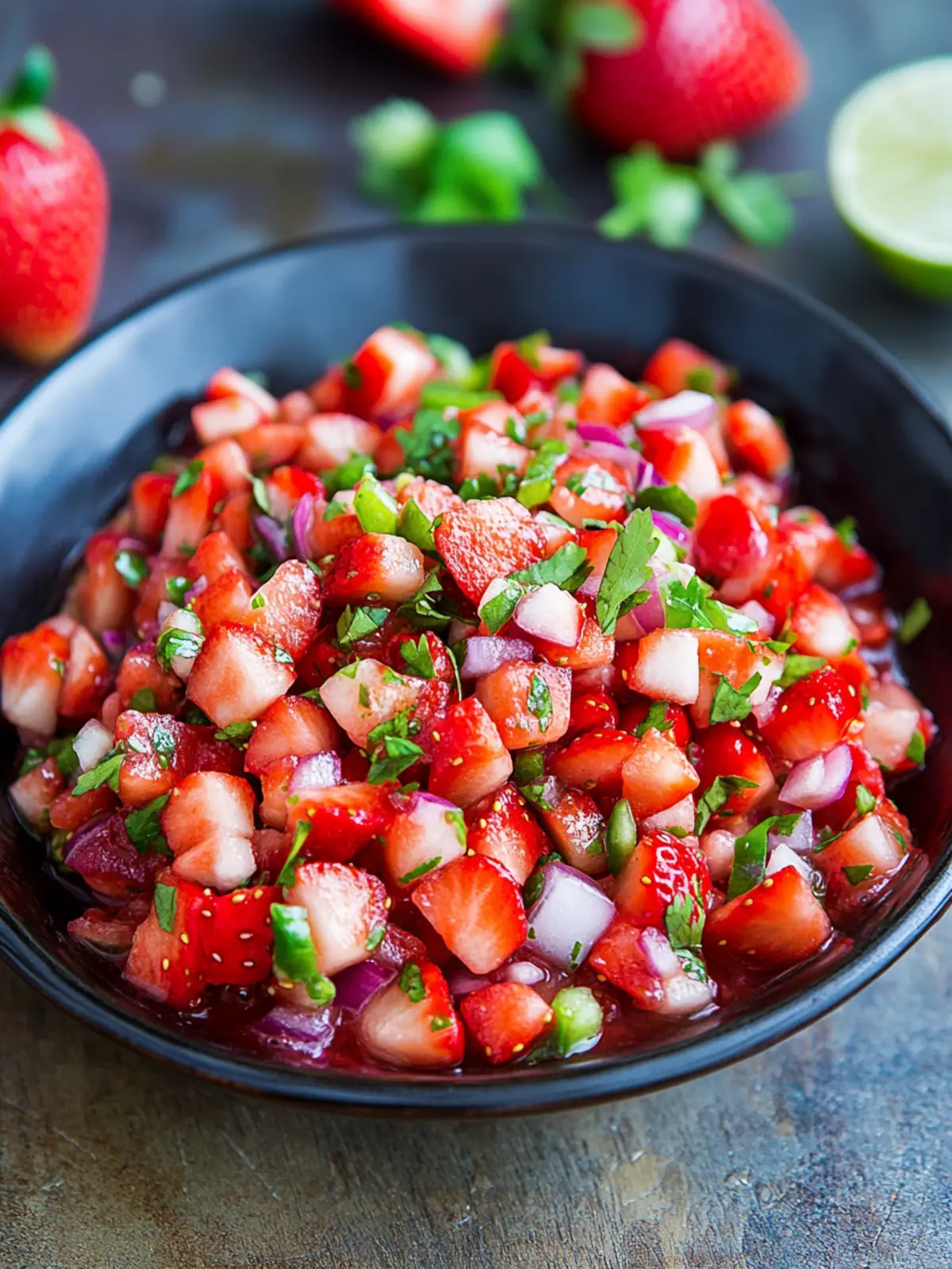 Bright and Zesty Strawberry Salsa for Summer Bliss 4 Strawberry Salsa