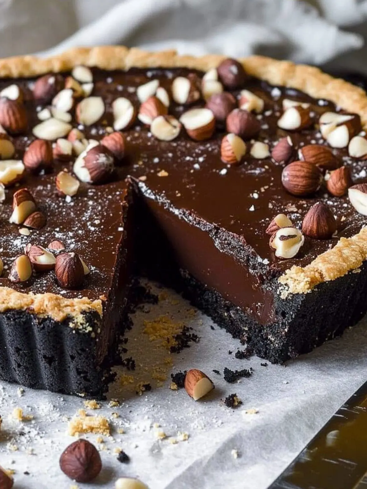 Irresistible Chocolate Hazelnut Tart That's Easy to Make 3 Chocolate Hazelnut Tart