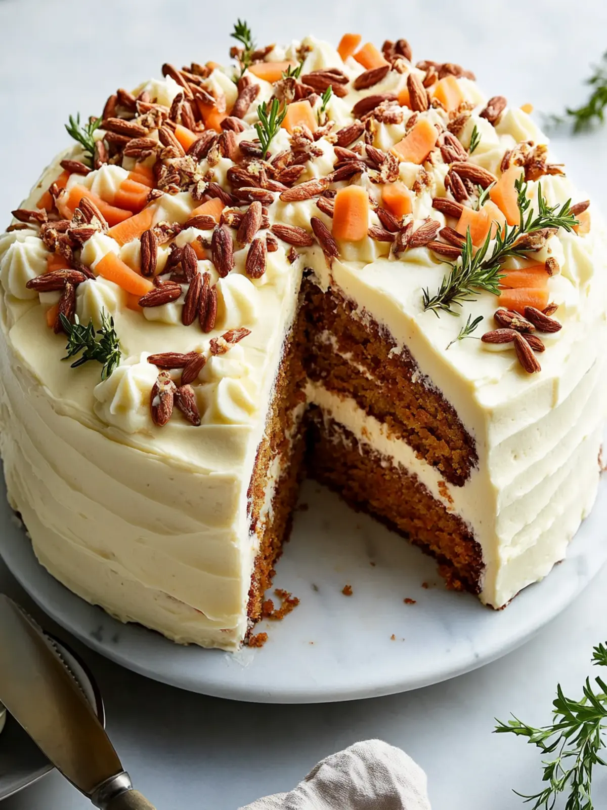 Irresistibly Moist Carrot Cake with Cream Cheese Frosting 3 Carrot Cake