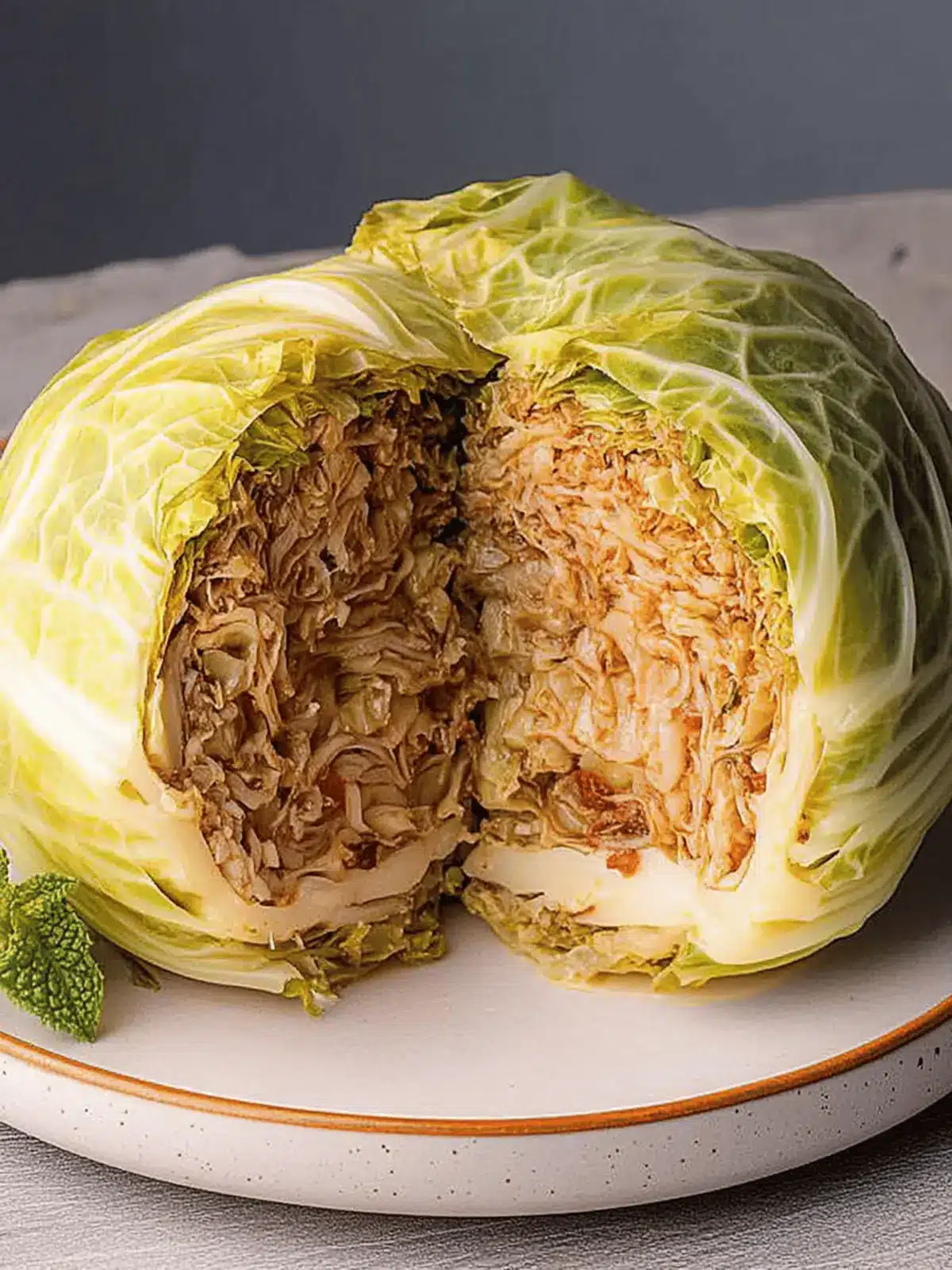 Savory Stuffed Whole Cabbage: A Family Comfort Dish 2 Stuffed Whole Cabbage