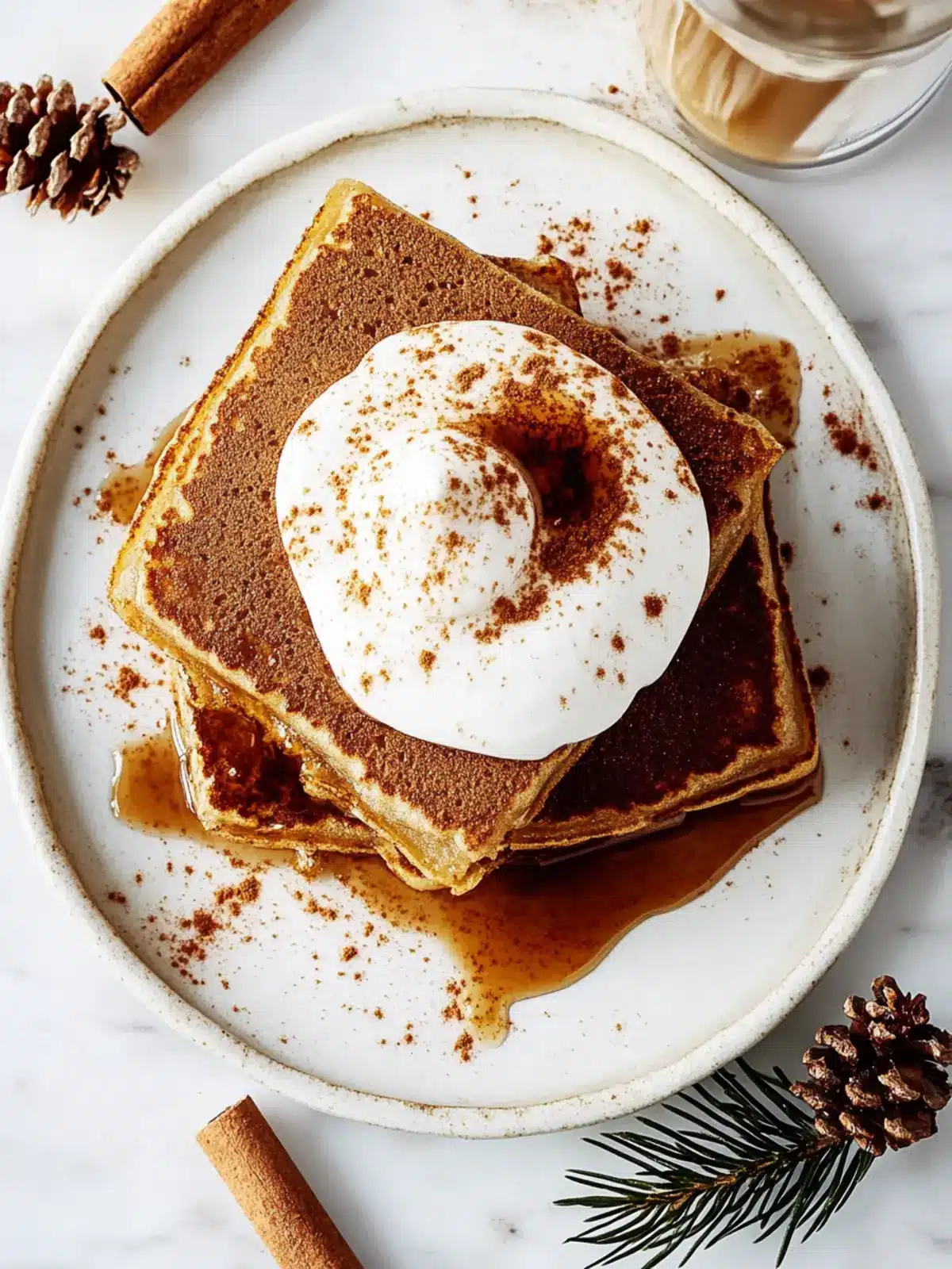 Irresistible Gingerbread Latte Sheet-Pan Pancakes for Brunch 3 Gingerbread Latte Sheet-Pan Pancake