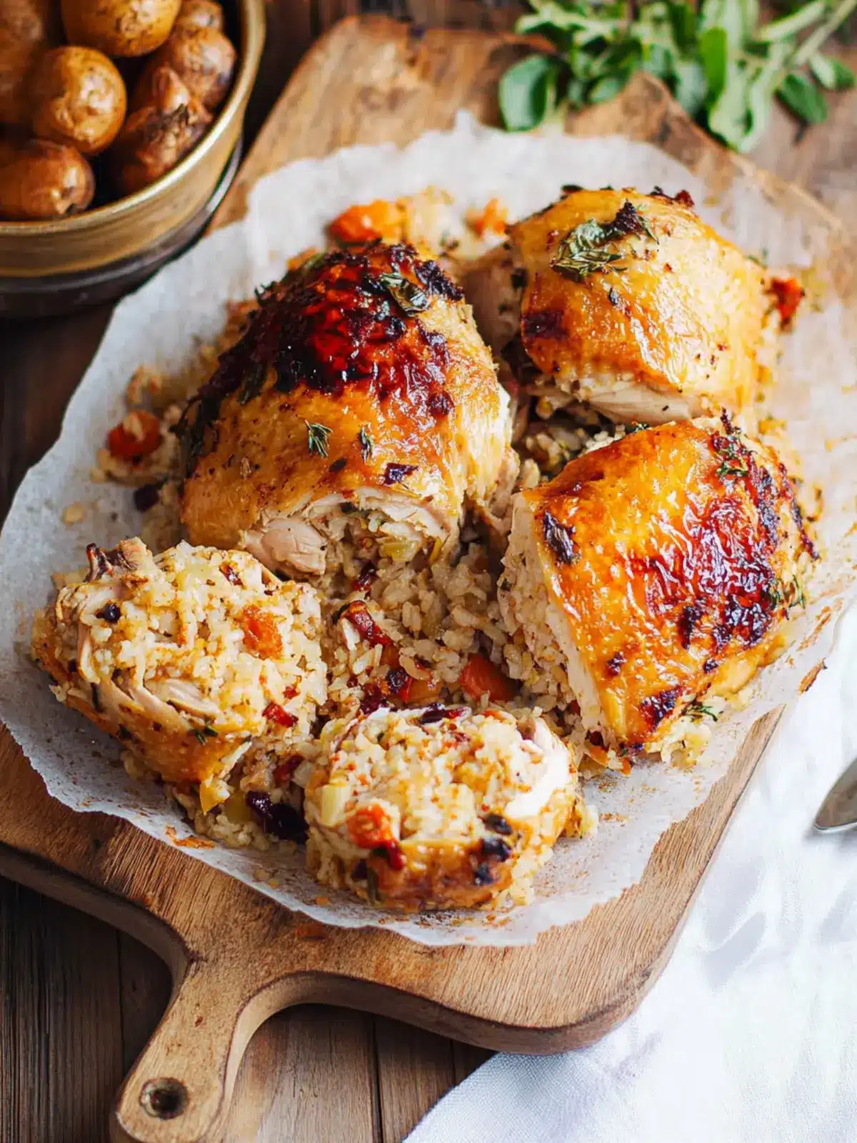 Roast Chicken & Treasure Rice Stuffing for Unforgettable Feasts 2 Roast Chicken & Treasure Rice Stuffing