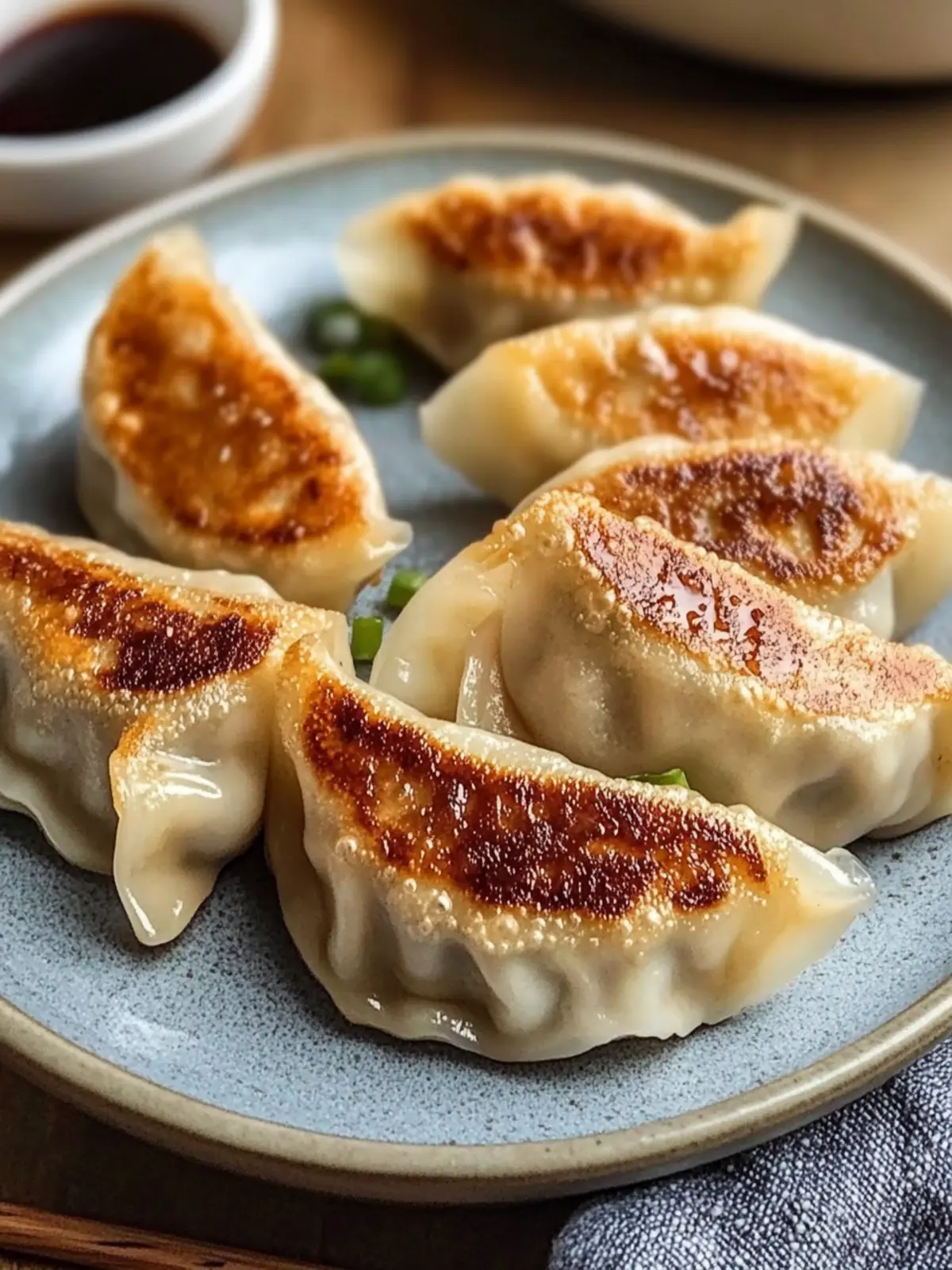 Savory Chicken Potstickers: The Ultimate Pan-Fried Dumpling Delight 3 Chicken Potstickers (Pan-Fried Dumplings)
