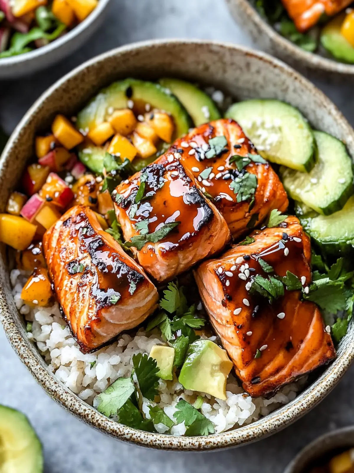Honey Glazed Salmon Bowl: Quick, Healthy & Delicious Feast 2 Honey Glazed Salmon Bowl: Quick, Healthy & Delicious Dinner
