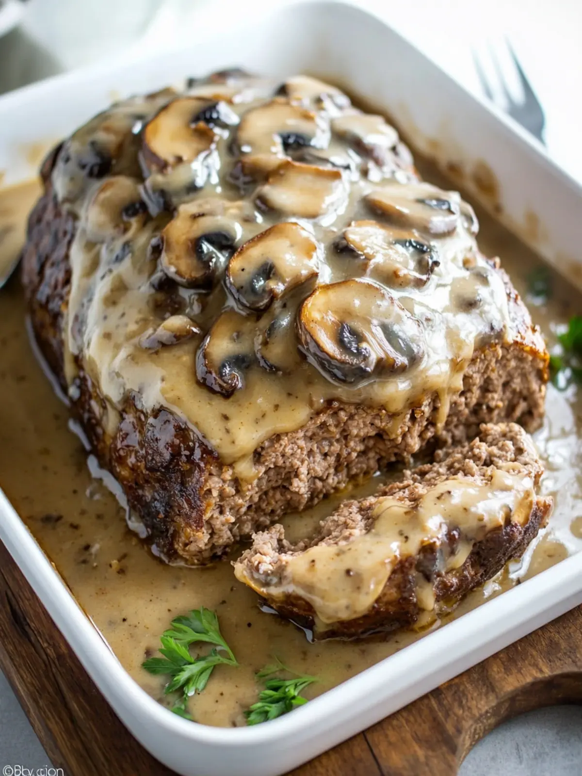 Mouthwatering Mushroom Meatloaf with Mushroom Gravy Delight 2 Mushroom Meatloaf with Mushroom Gravy
