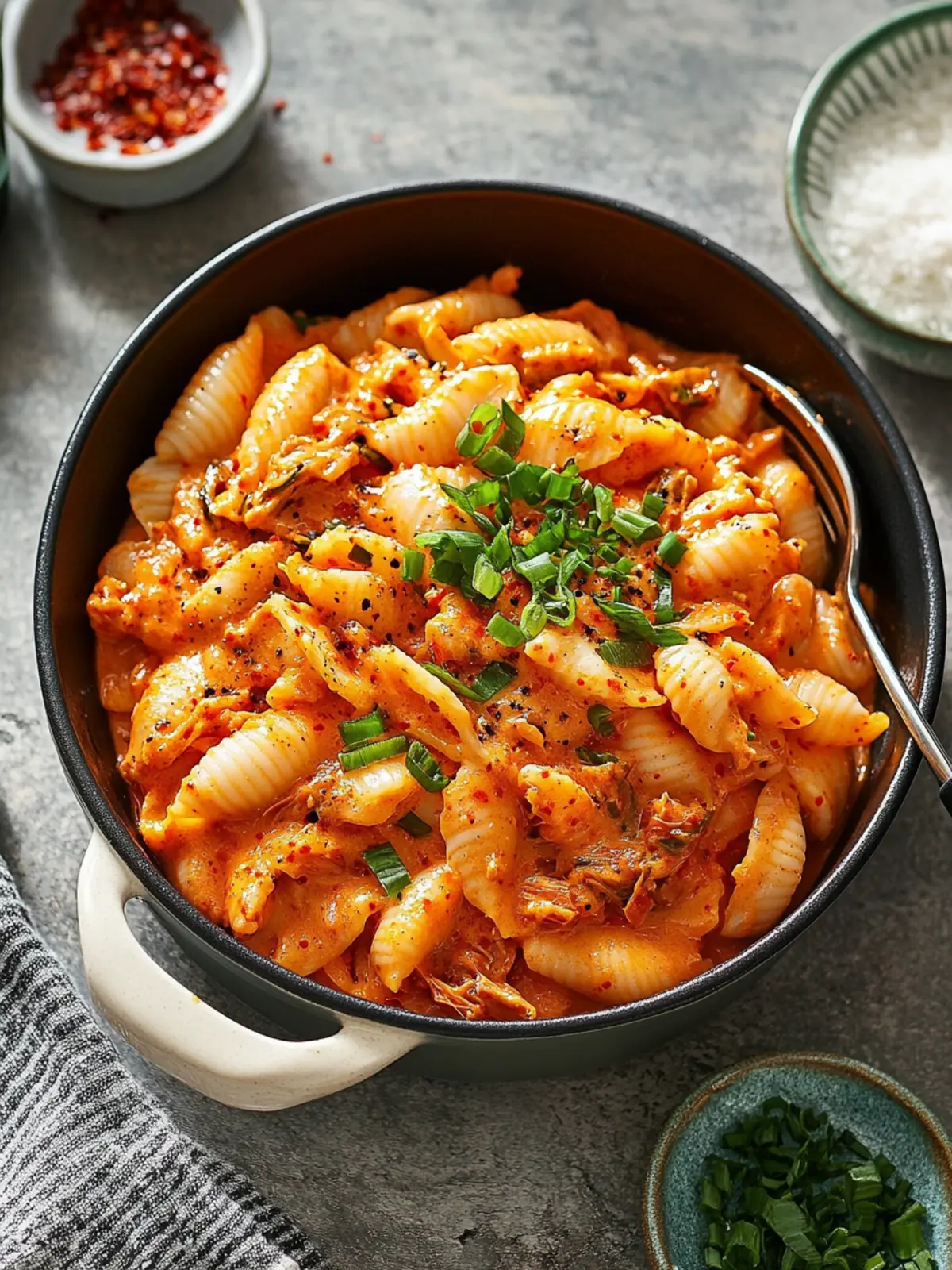 One-Pot Creamy Kimchi Shells That Everyone Will Crave 2 One-Pot Creamy Kimchi Shells