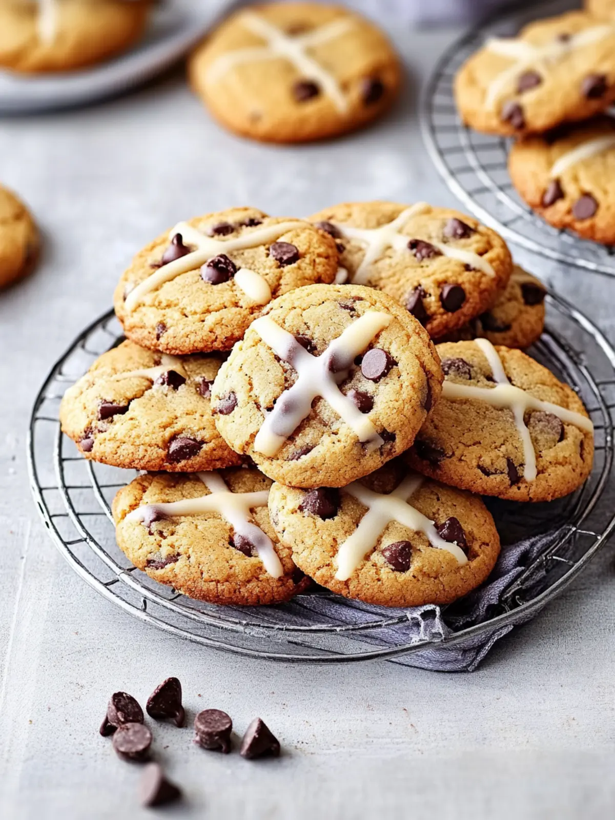 Choc Chip Hot Cross Cookies: A Sweet Easter Treat Delight 4 Choc Chip Hot Cross Cookies