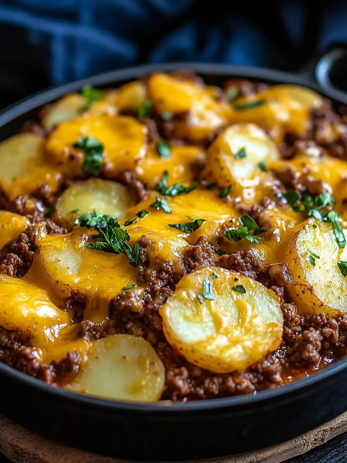 Cheesy Ground Beef and Potatoes: Your Quick Comfort Dinner Delight 3 Cheesy Ground Beef and Potatoes