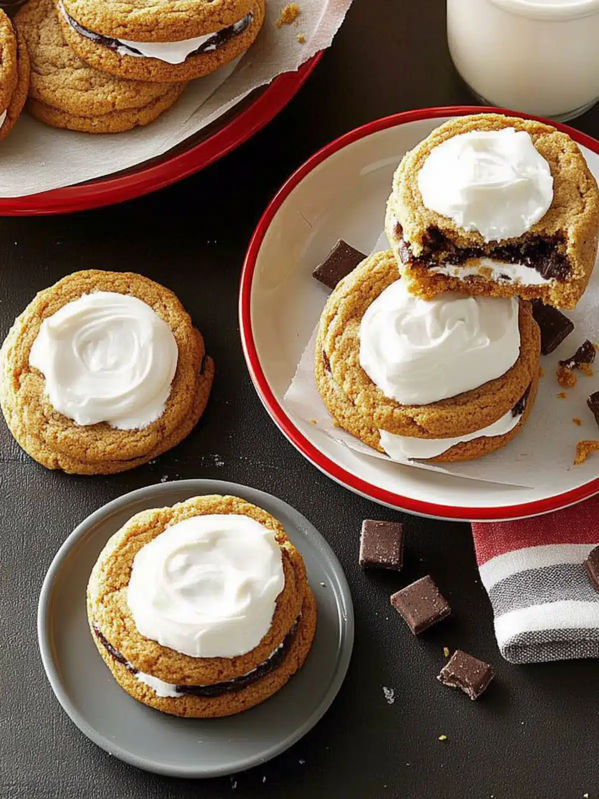 S more Sandwich Cookies: Irresistibly Chewy Campfire Delights 3 S more Sandwich Cookies