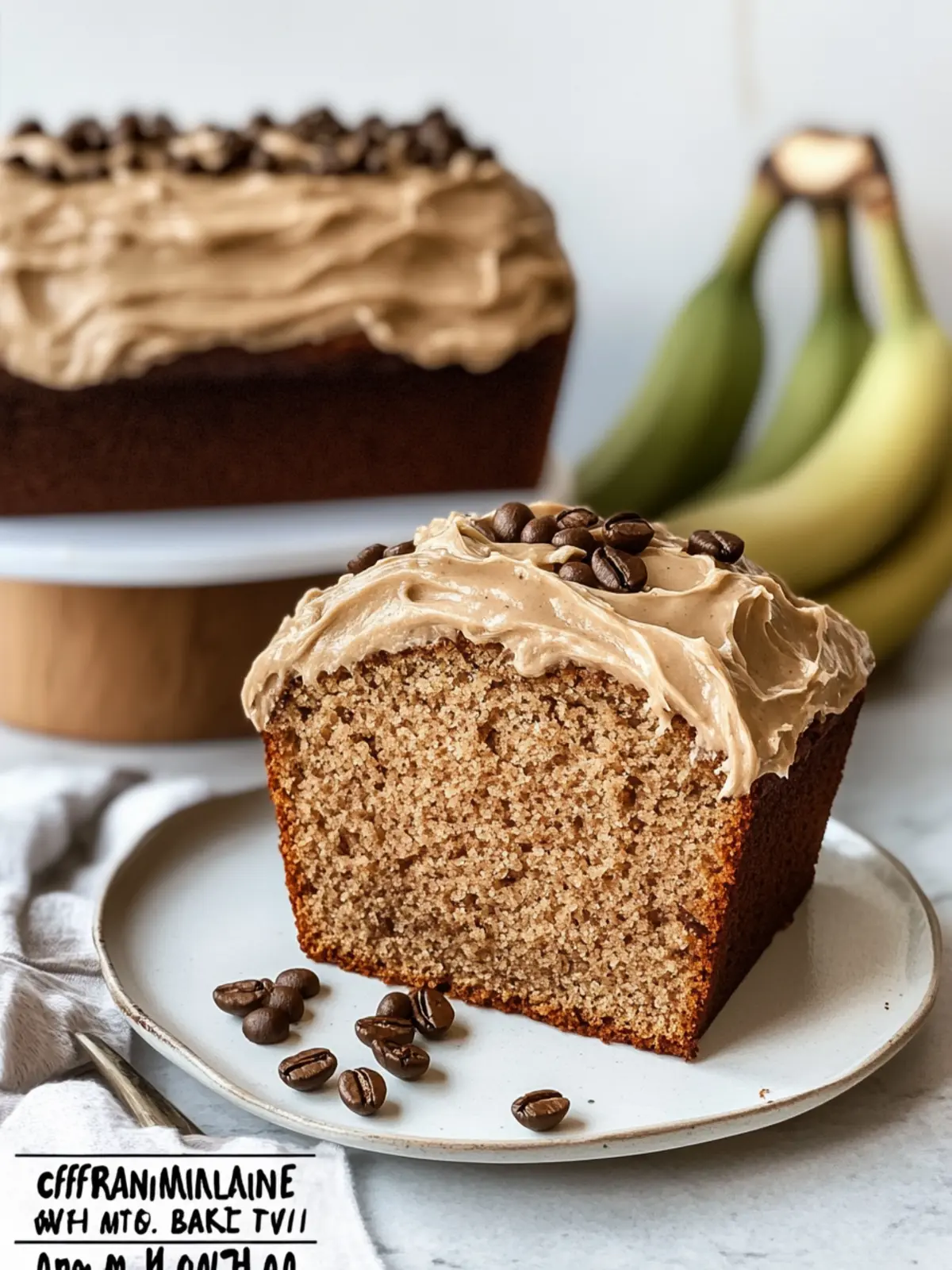 Indulge in Coffee Banana Bread with Espresso Frosting Bliss 2 Coffee Banana Bread with Espresso Frosting